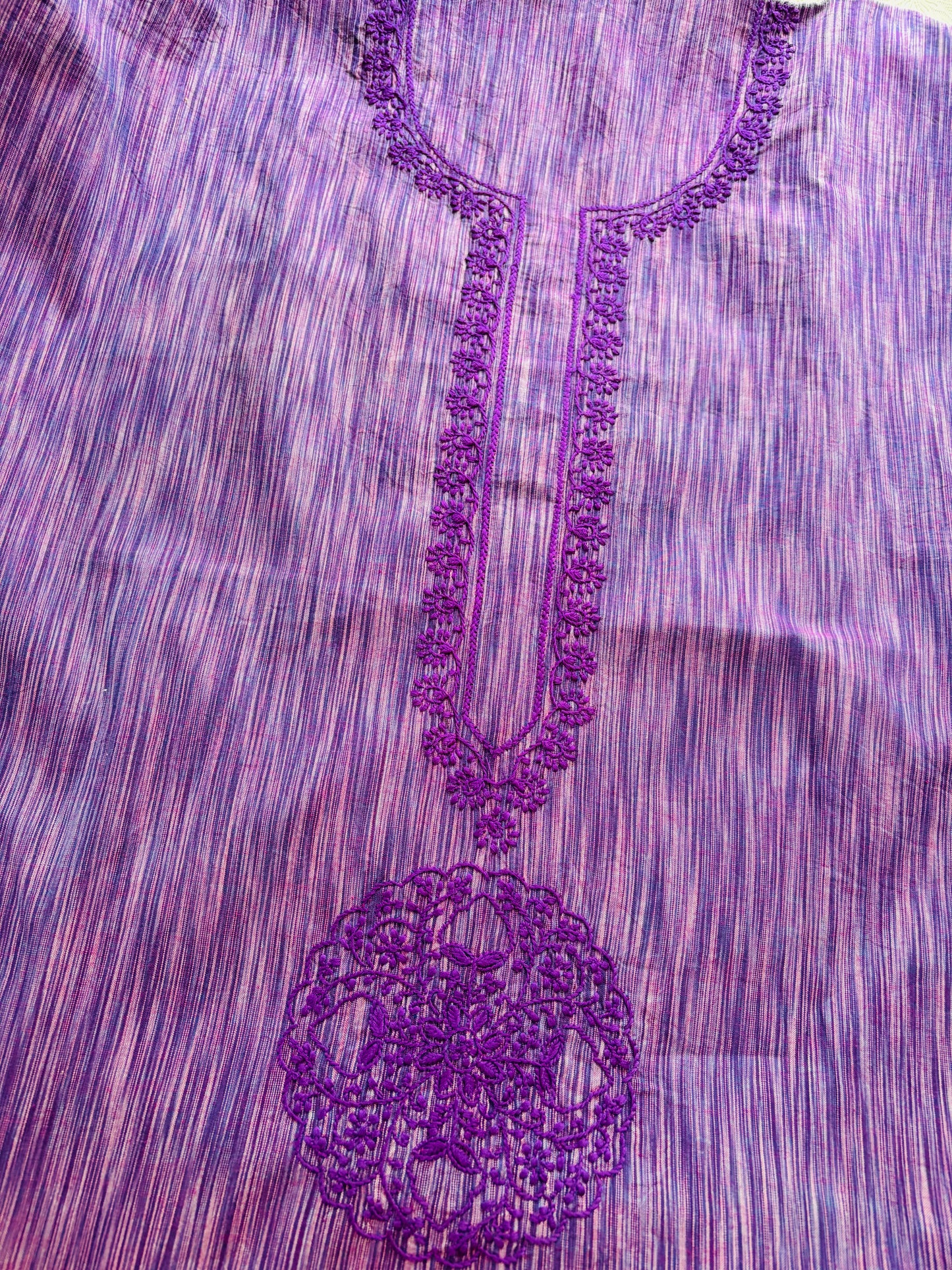 Chikankari mangalgiri cotton Kurta