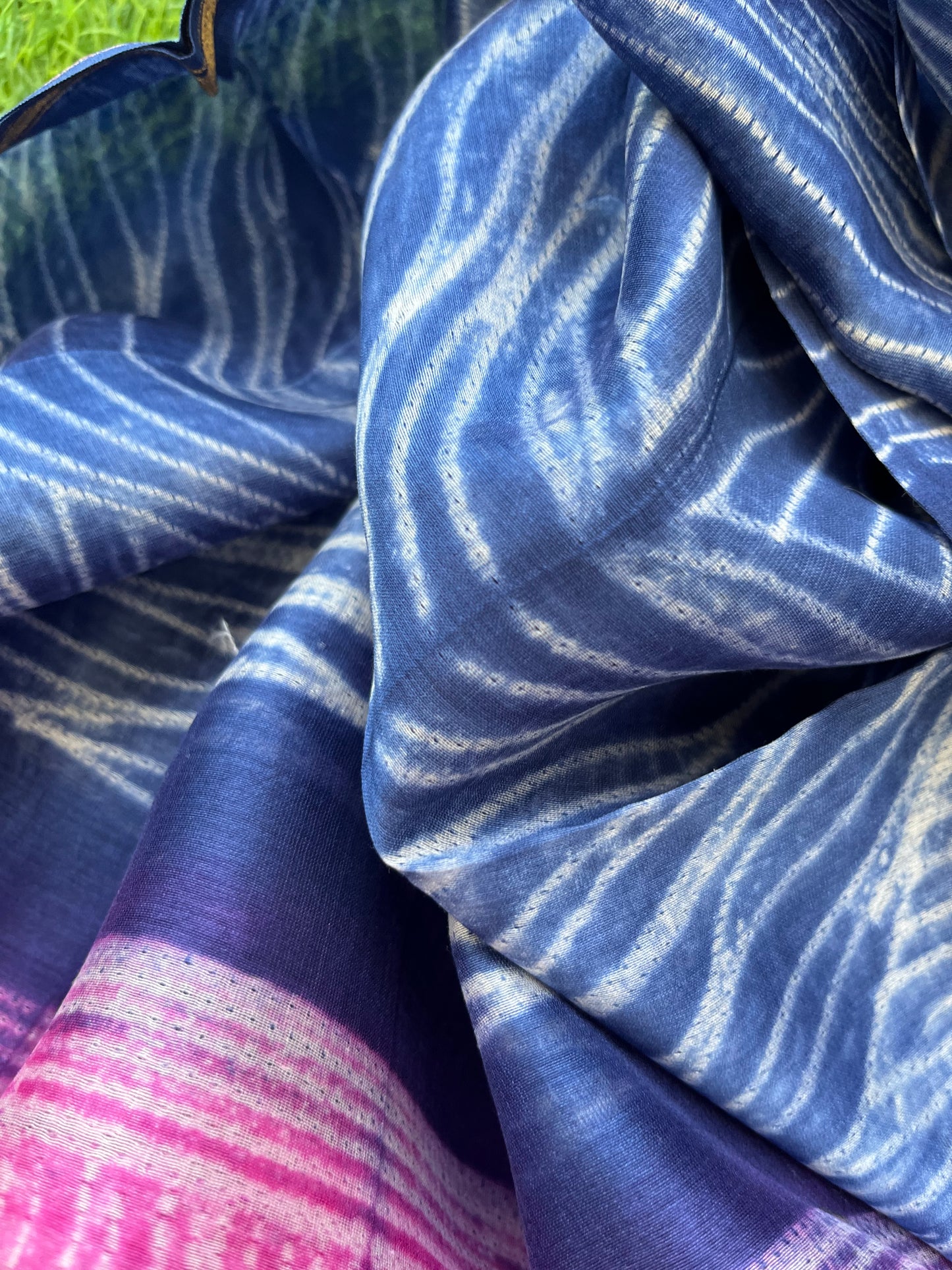 Shibori chanderi kurta dupatta