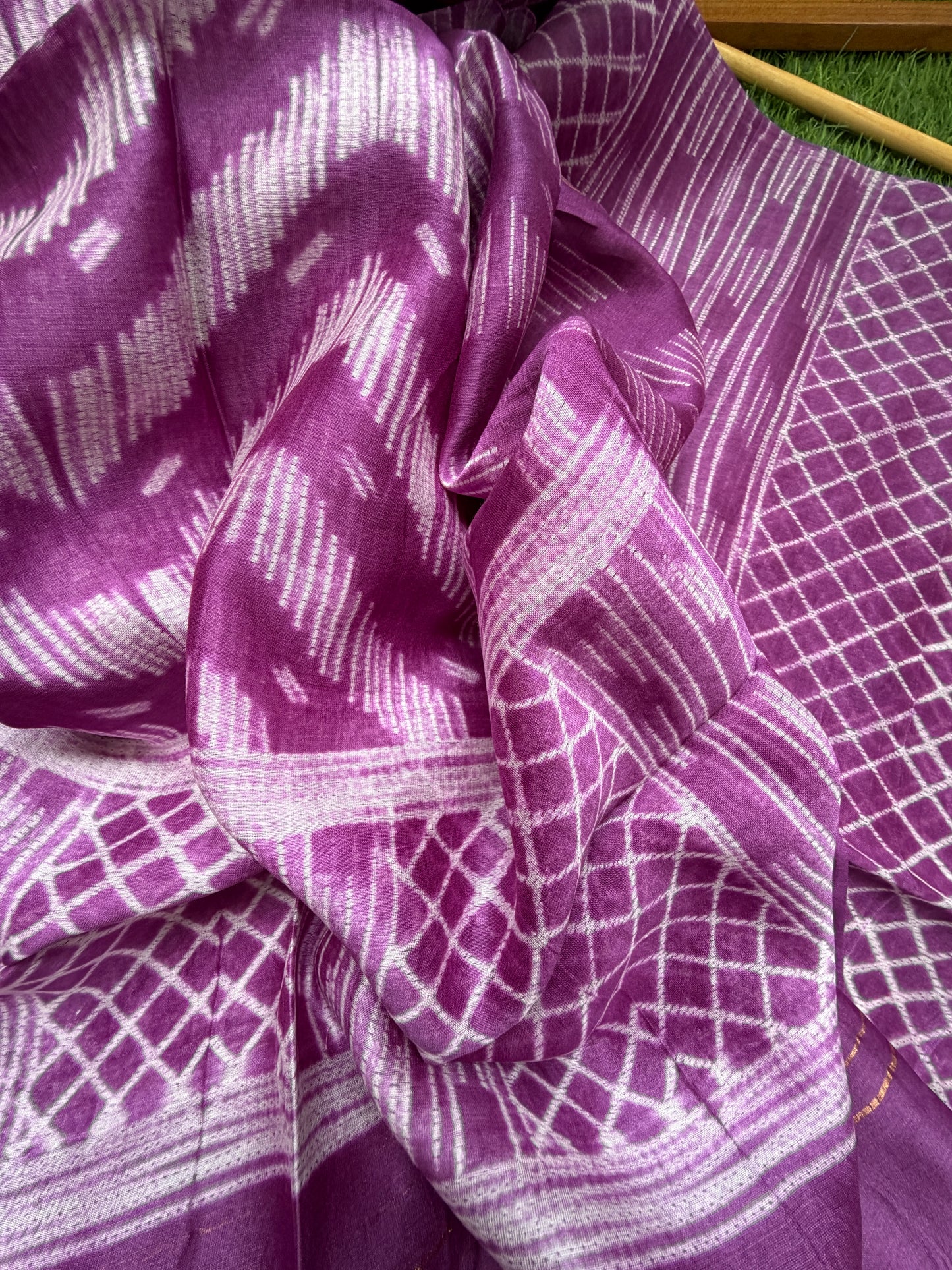 Chanderi Shibori kurta dupatta