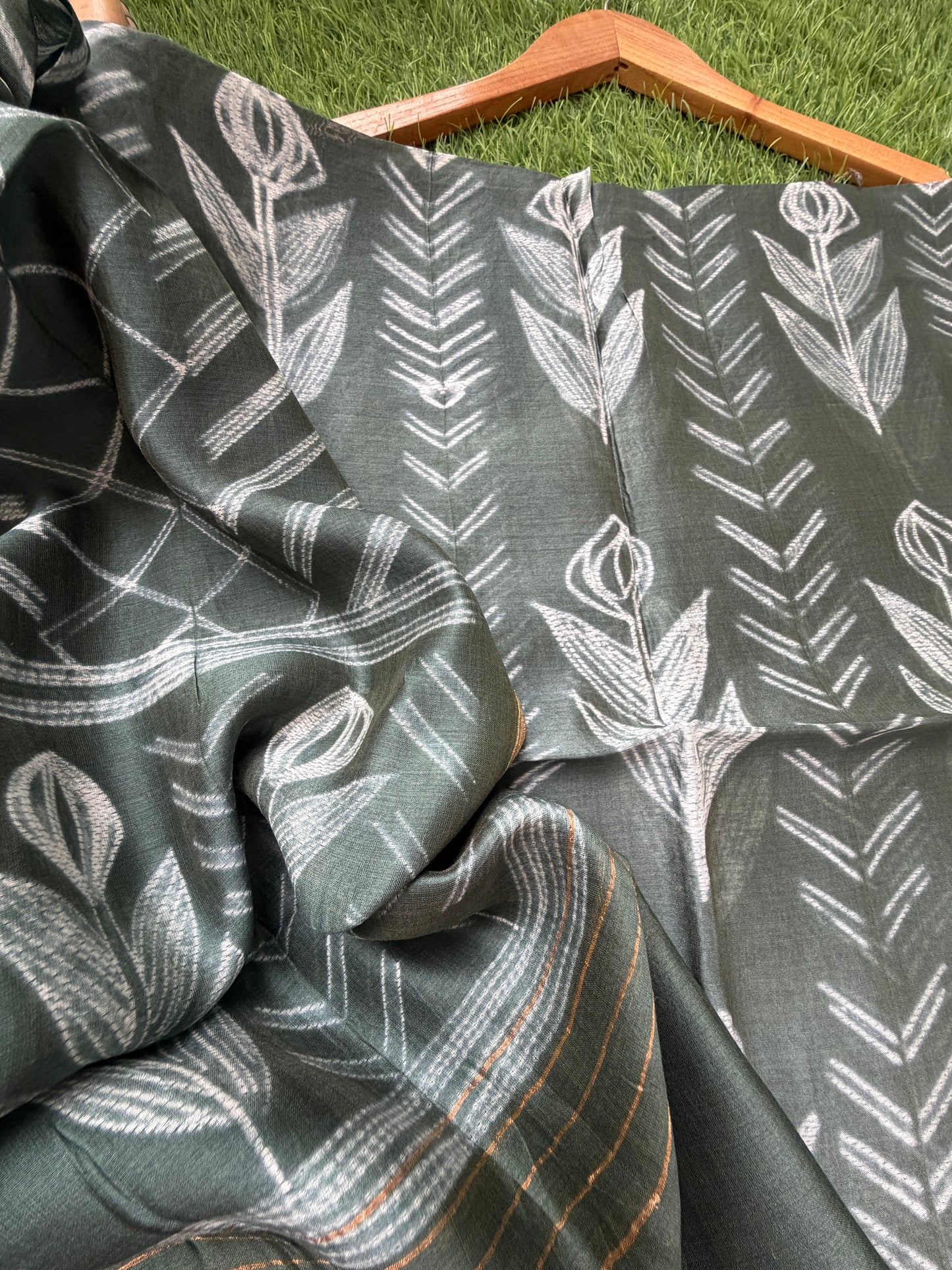 Chanderi Shibori kurta dupatta