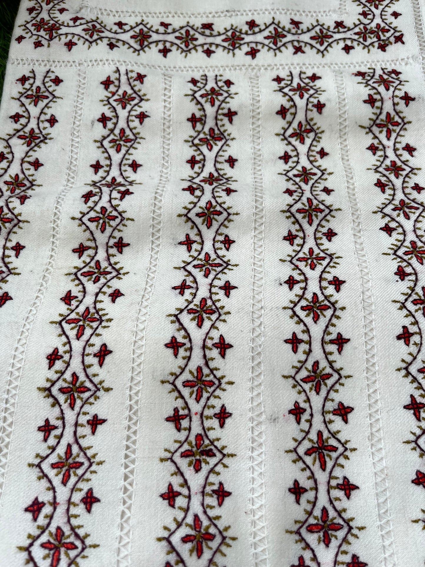 Woollen hand embroidered suit