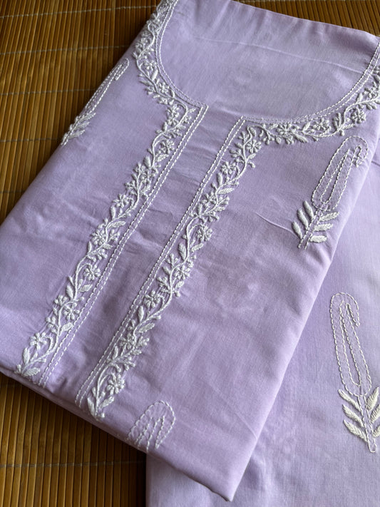 Cotton chikan kurta bottom