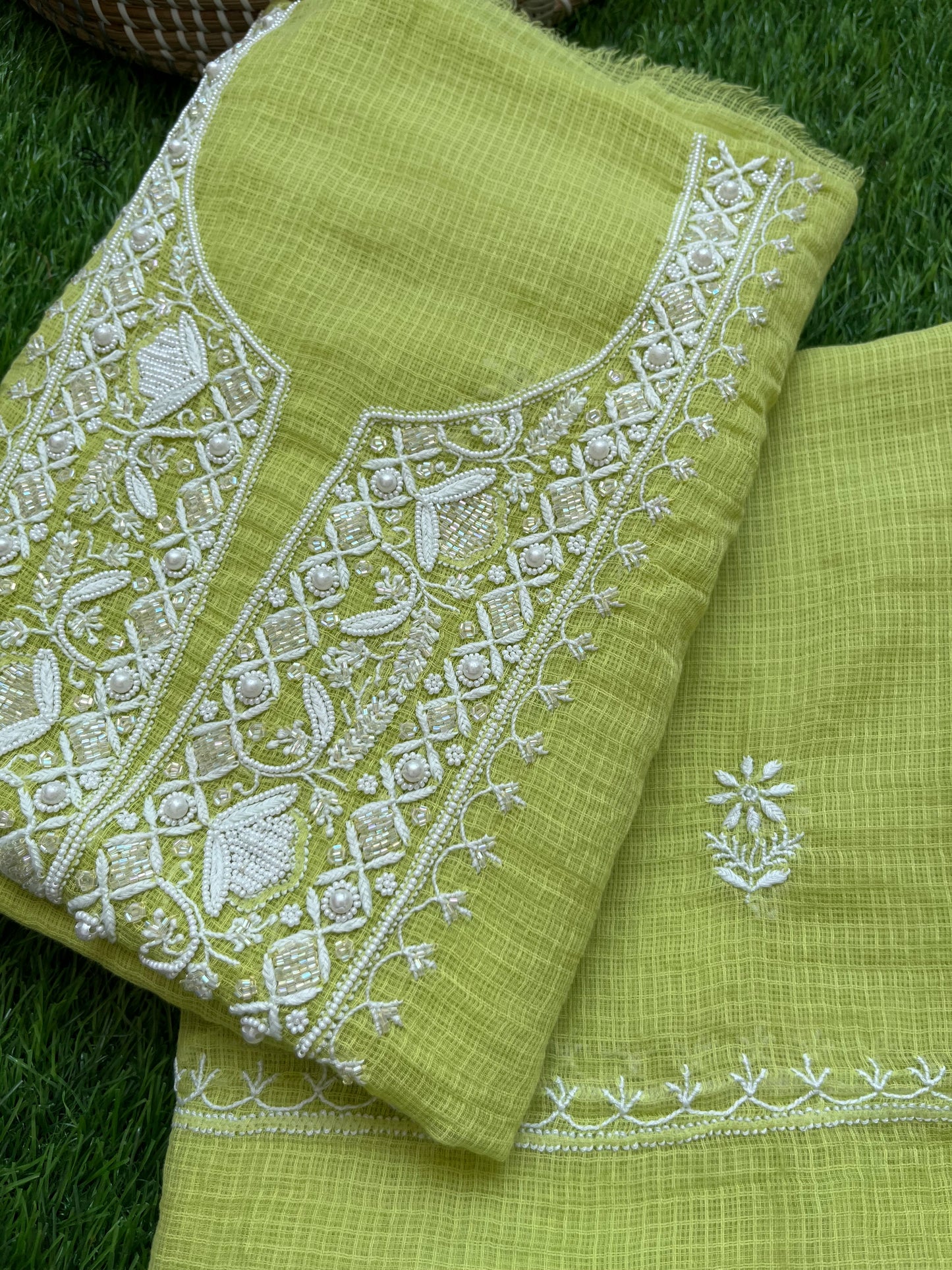Kota Chikankari Kurta Dupatta