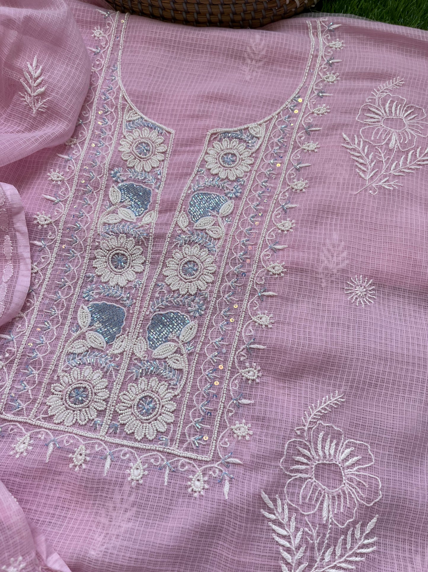 Kota Chikankari Kurta Dupatta