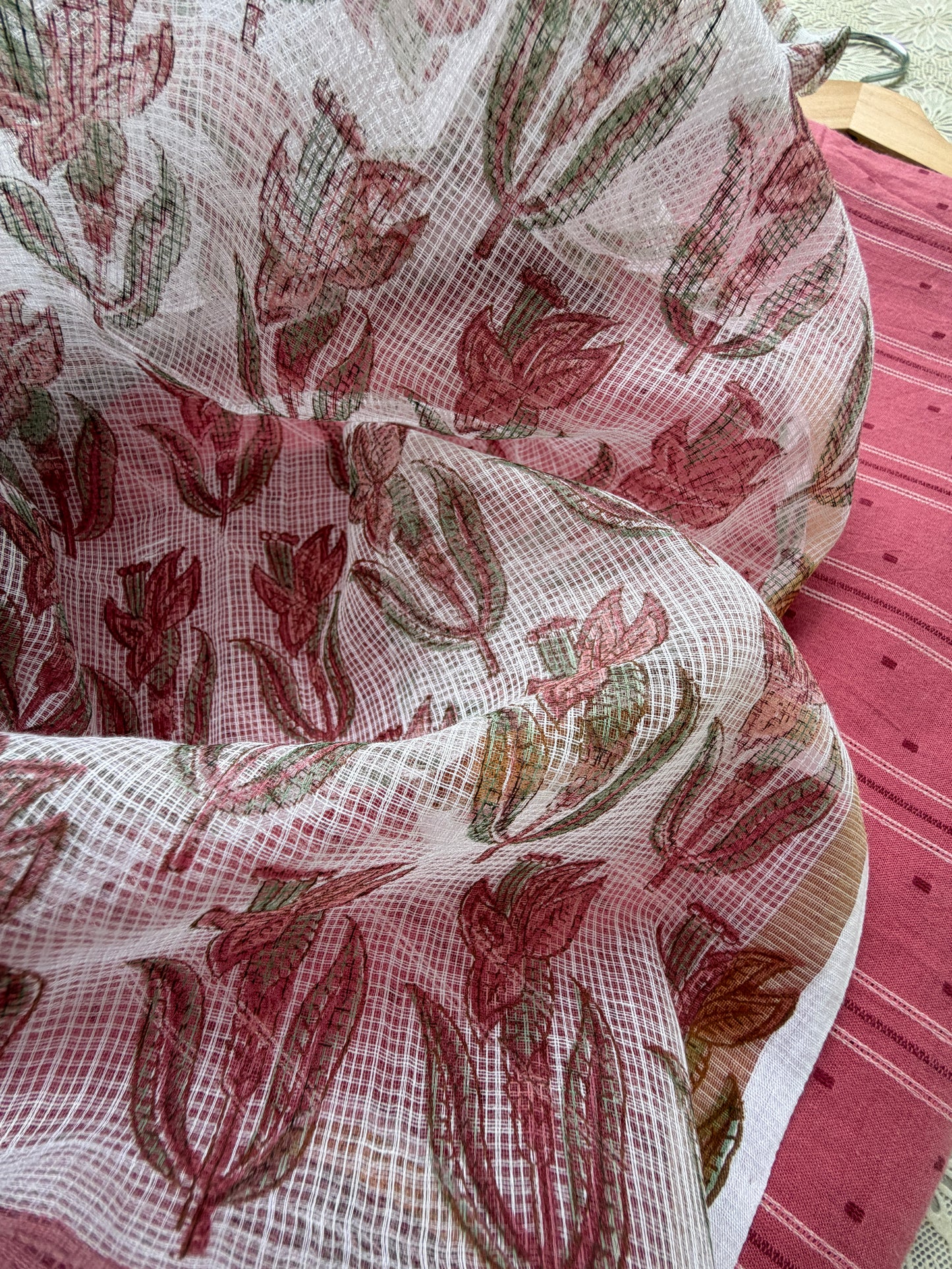 Mangalgiri kurta bottom fabric kota dupatta