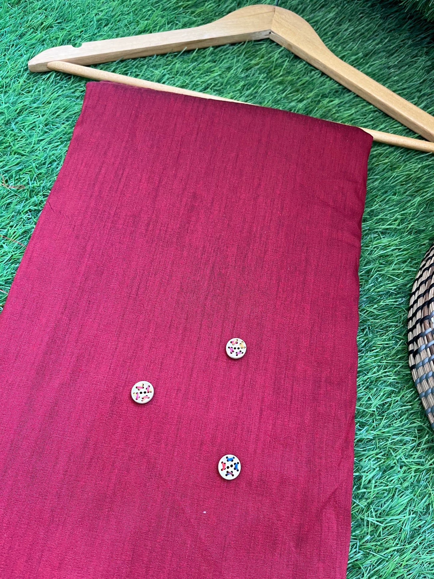 Cotton Silk plain fabric