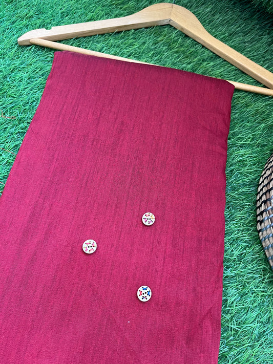 Cotton Silk plain fabric