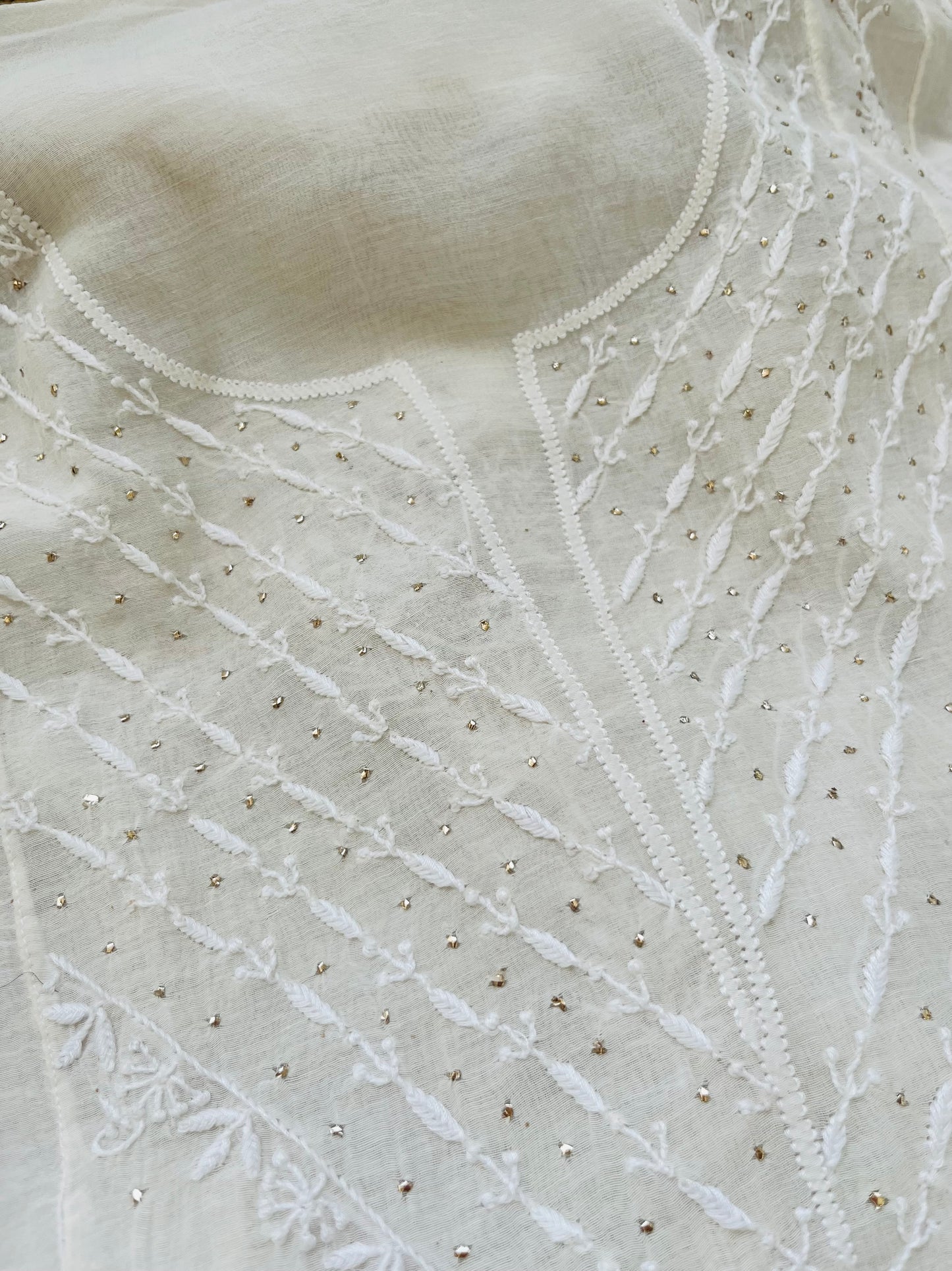 Chanderi Chikankari Kurta Dupatta