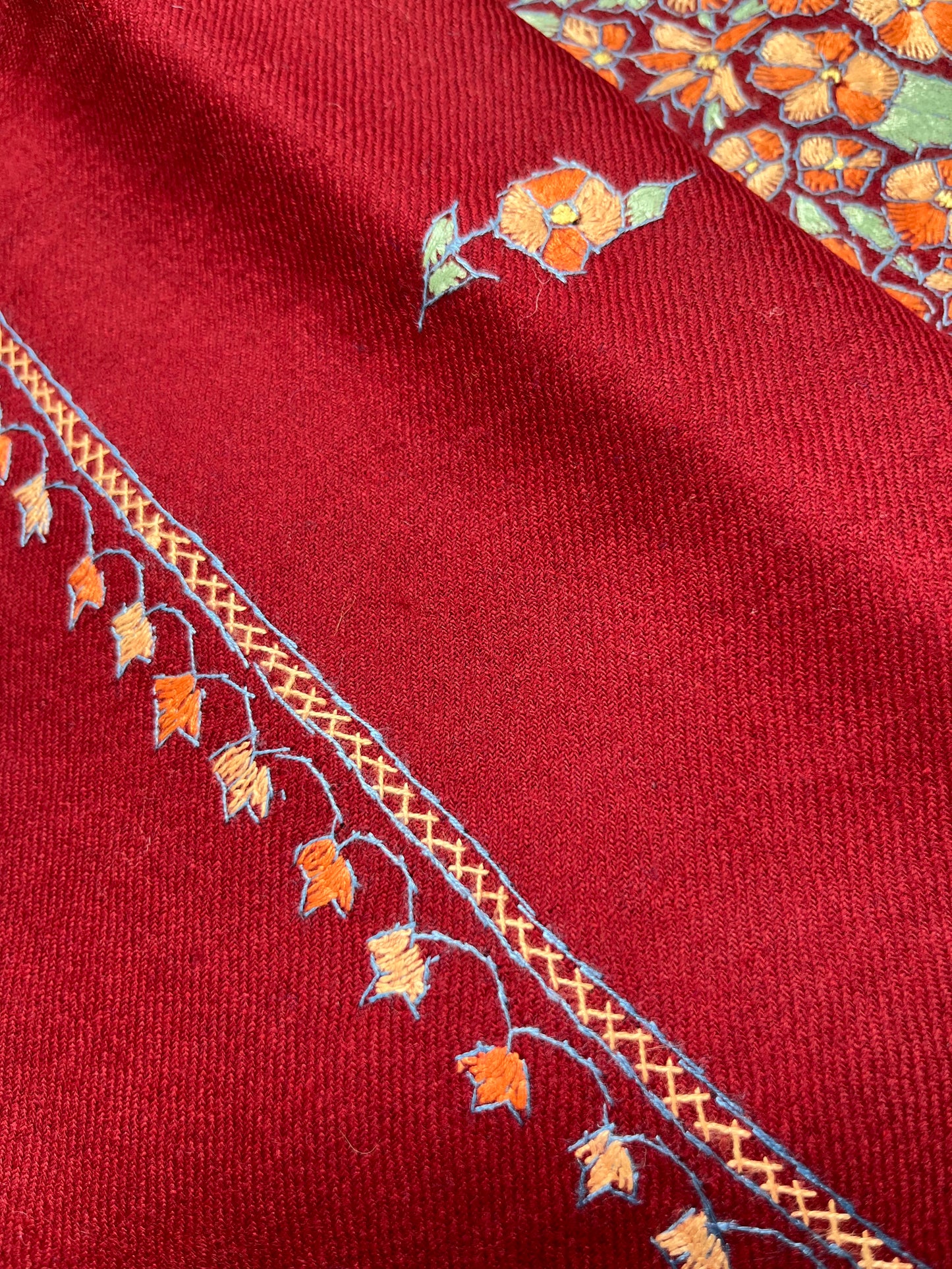 Woollen hand embroidered suit