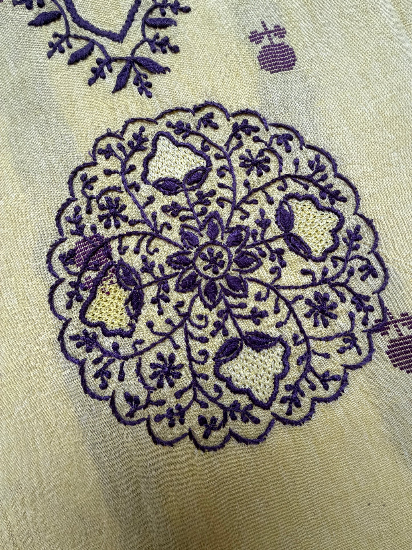 Chikankari mangalgiri cotton Kurta