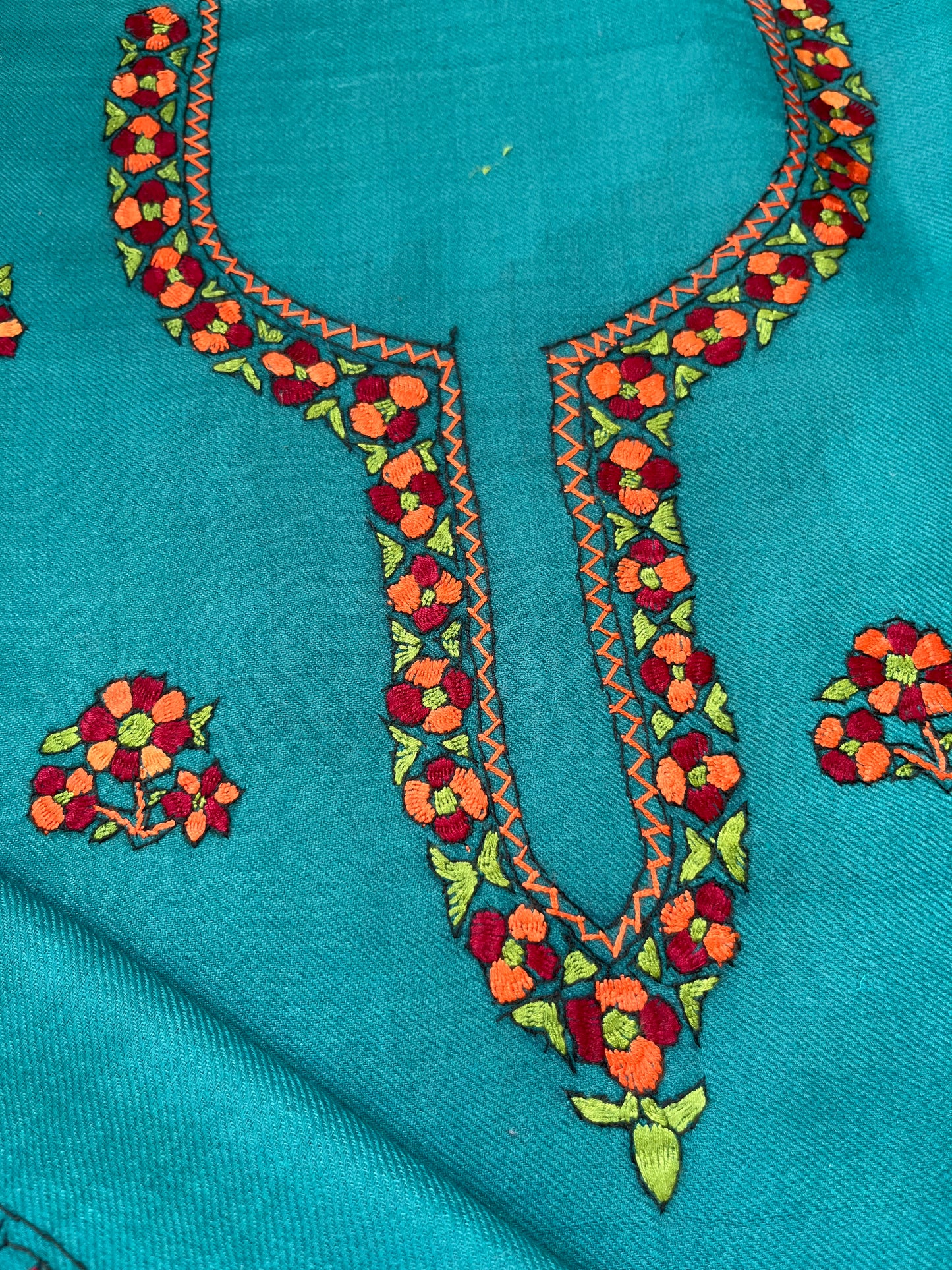 Woollen hand embroidered suit