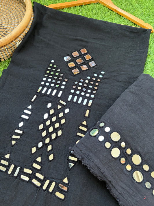 Kala cotton Mirror work kurta Bottom