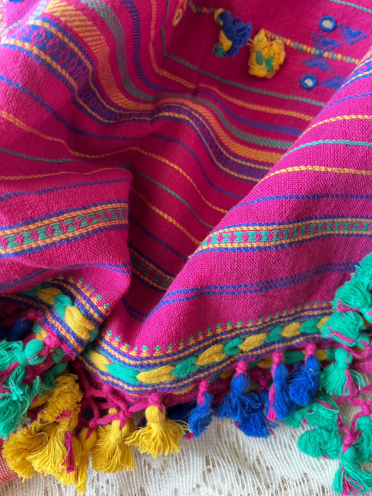 Handwoven organic kala Cotton kurta bottom dupatta