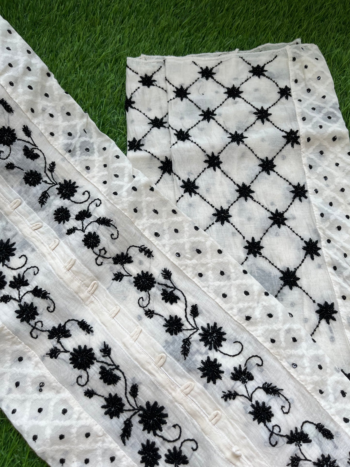 Chanderi Chikankari Kurta Dupatta