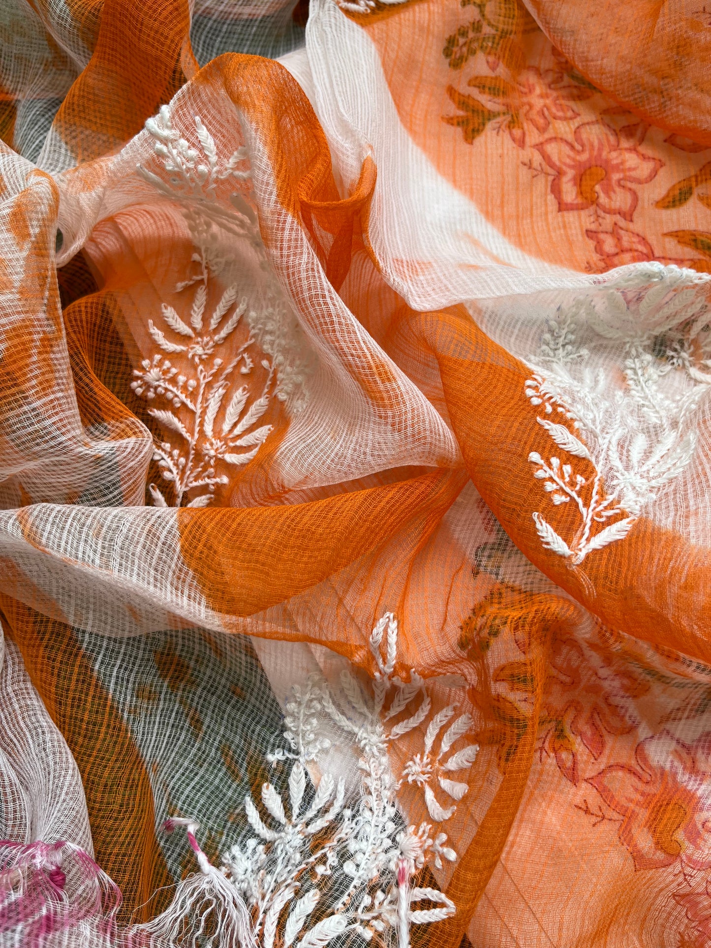 Cotton kurta bottom Kota Doria dupatta