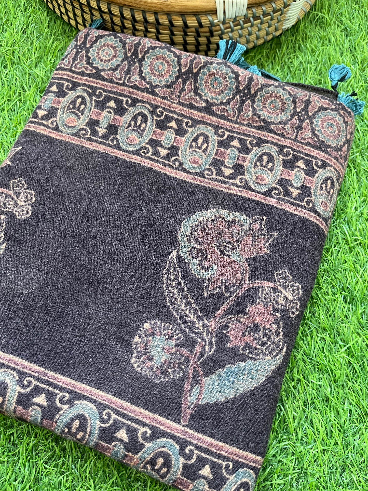 Handwoven ajrakh shawl