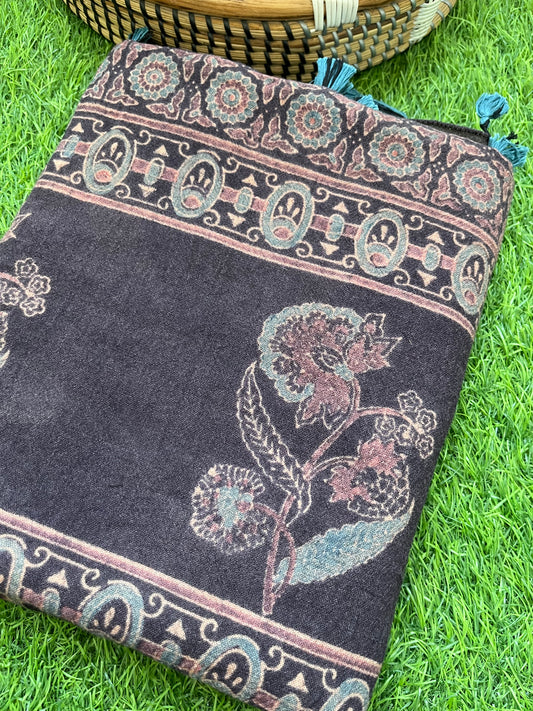 Handwoven ajrakh shawl