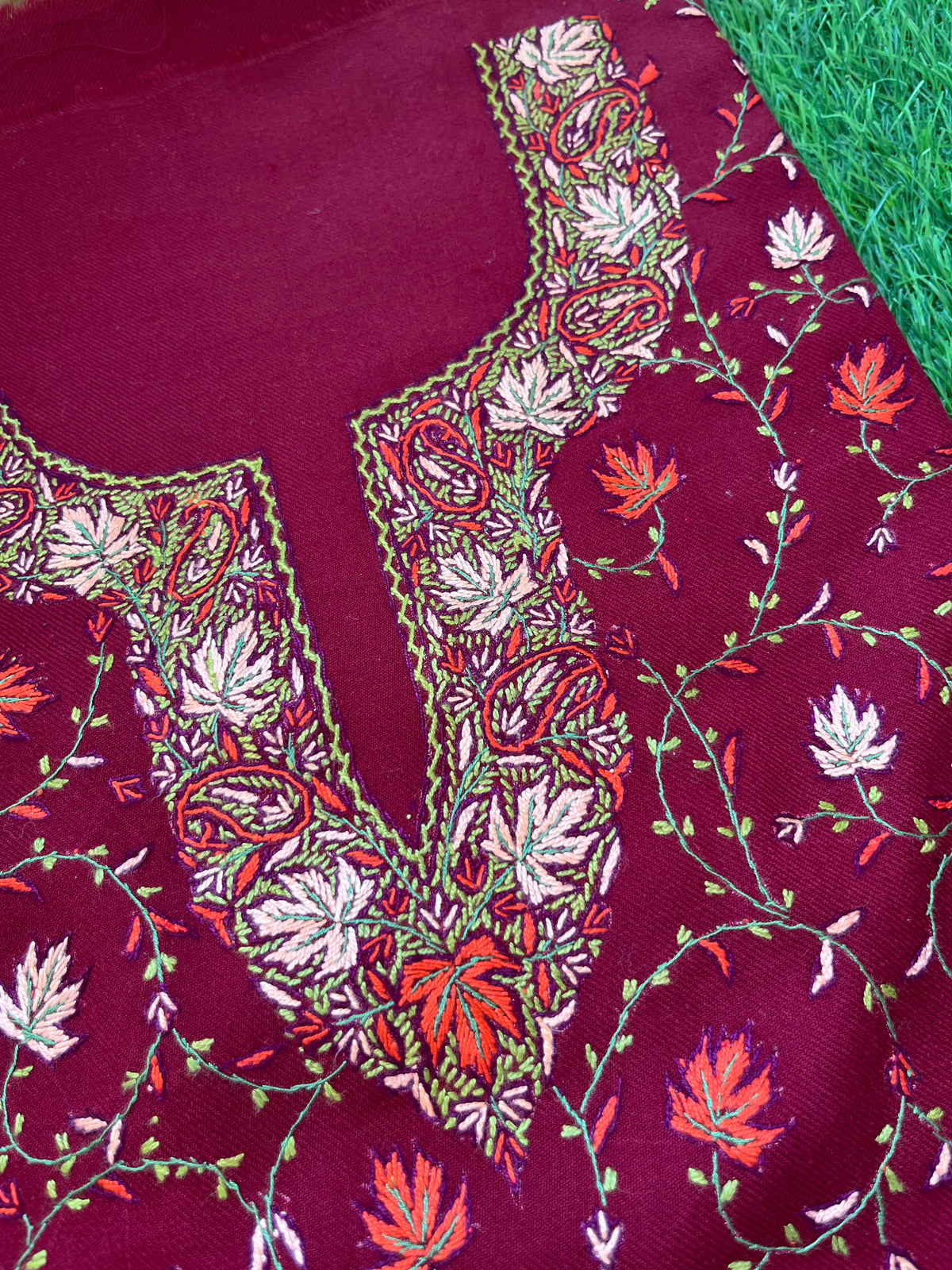Woollen hand embroidered suit