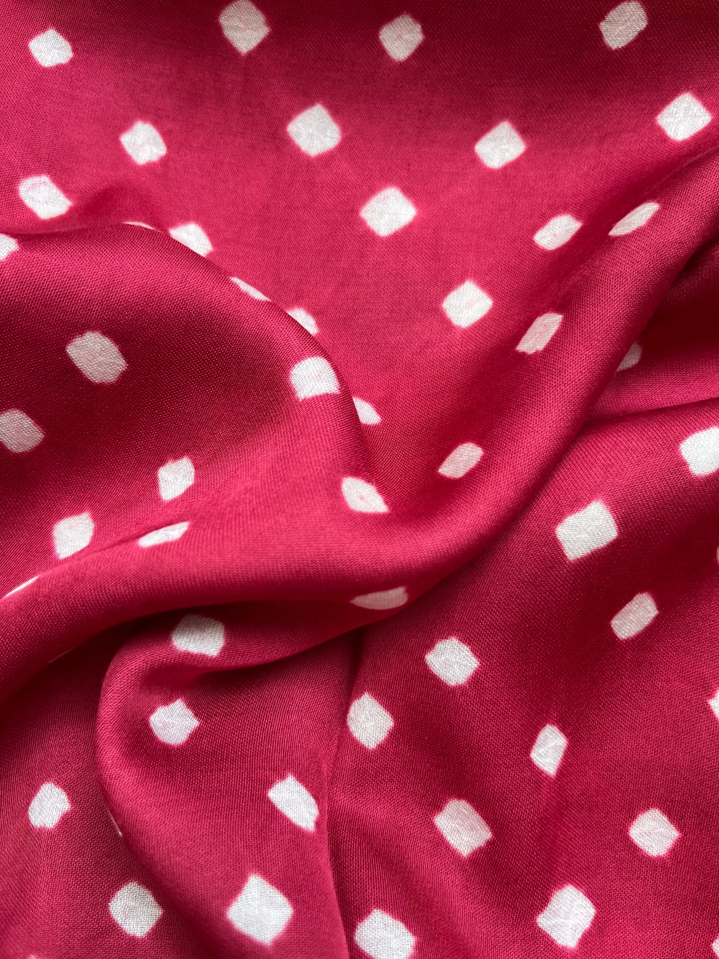 Modal Silk bandhani fabric