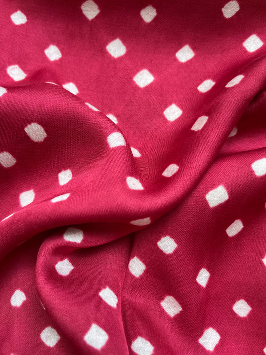 Modal Silk bandhani fabric