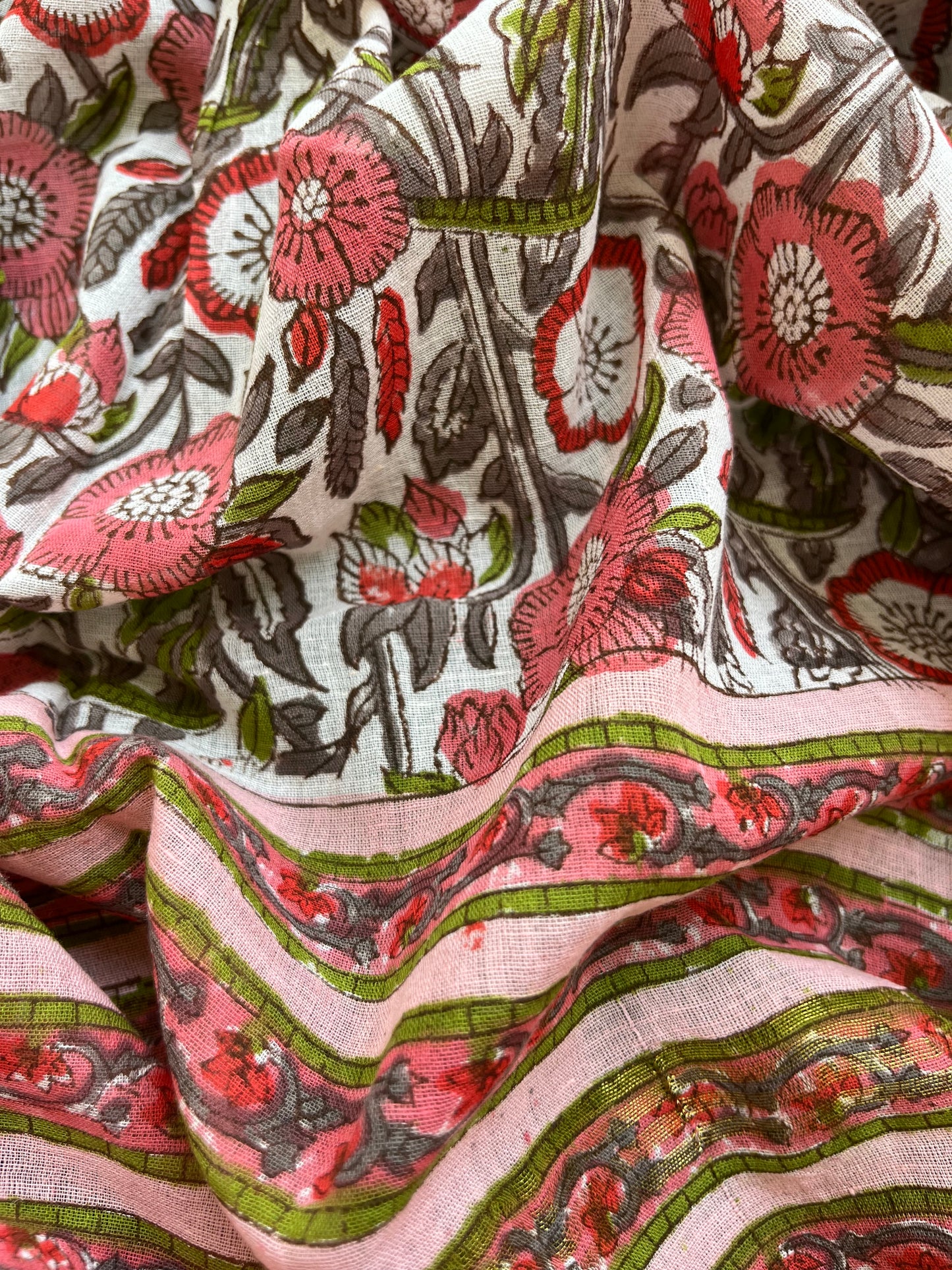 Block print Cotton Dupatta Kurta bottom