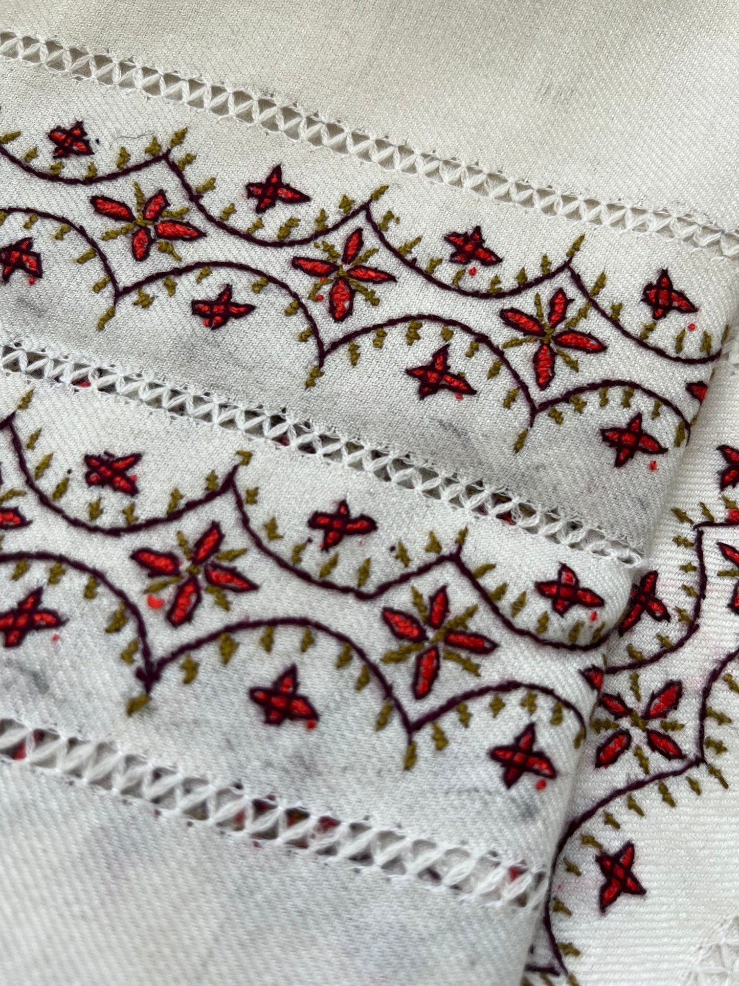 Woollen hand embroidered suit
