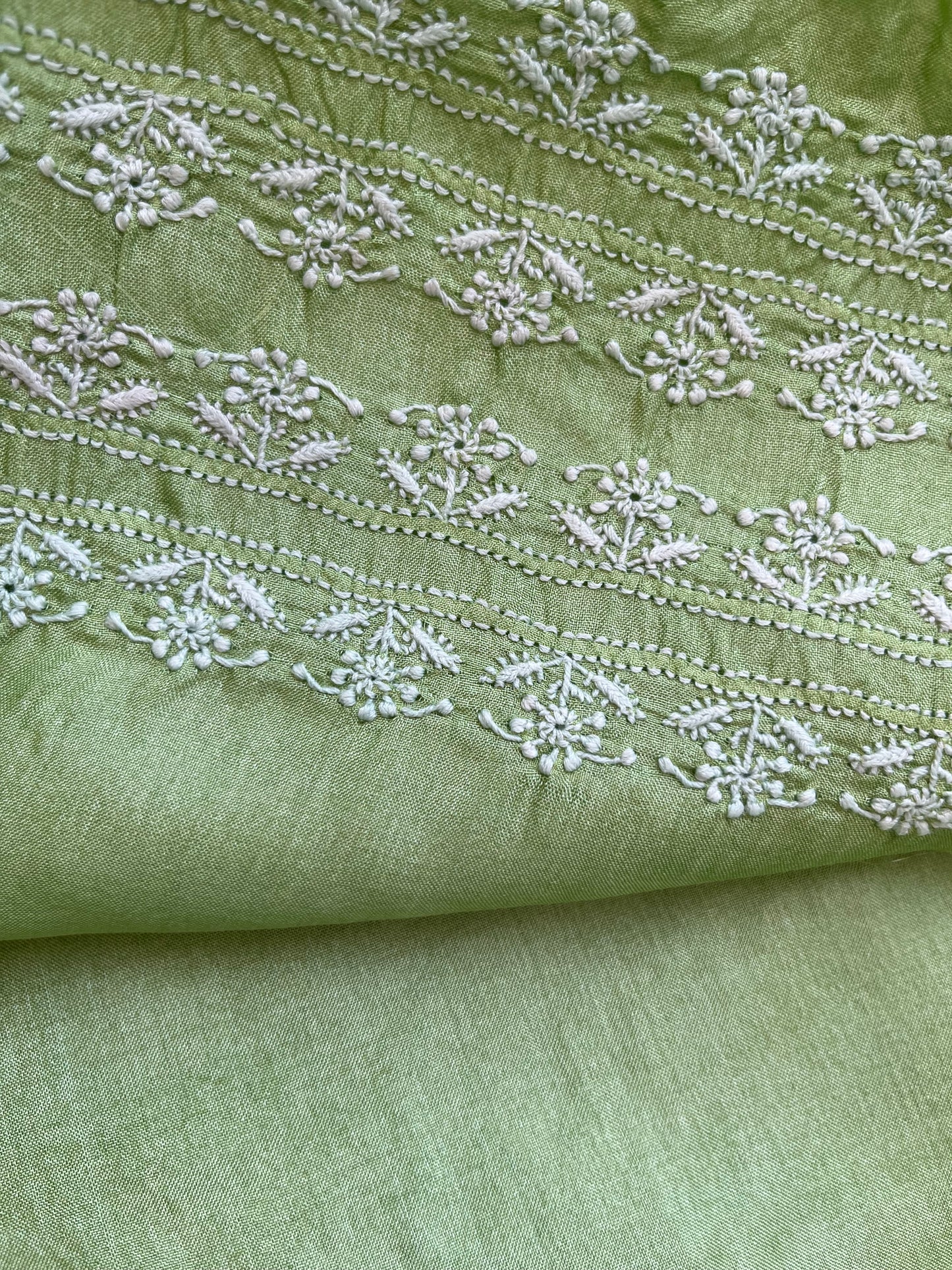Tussar Silk Chikankari kurta
