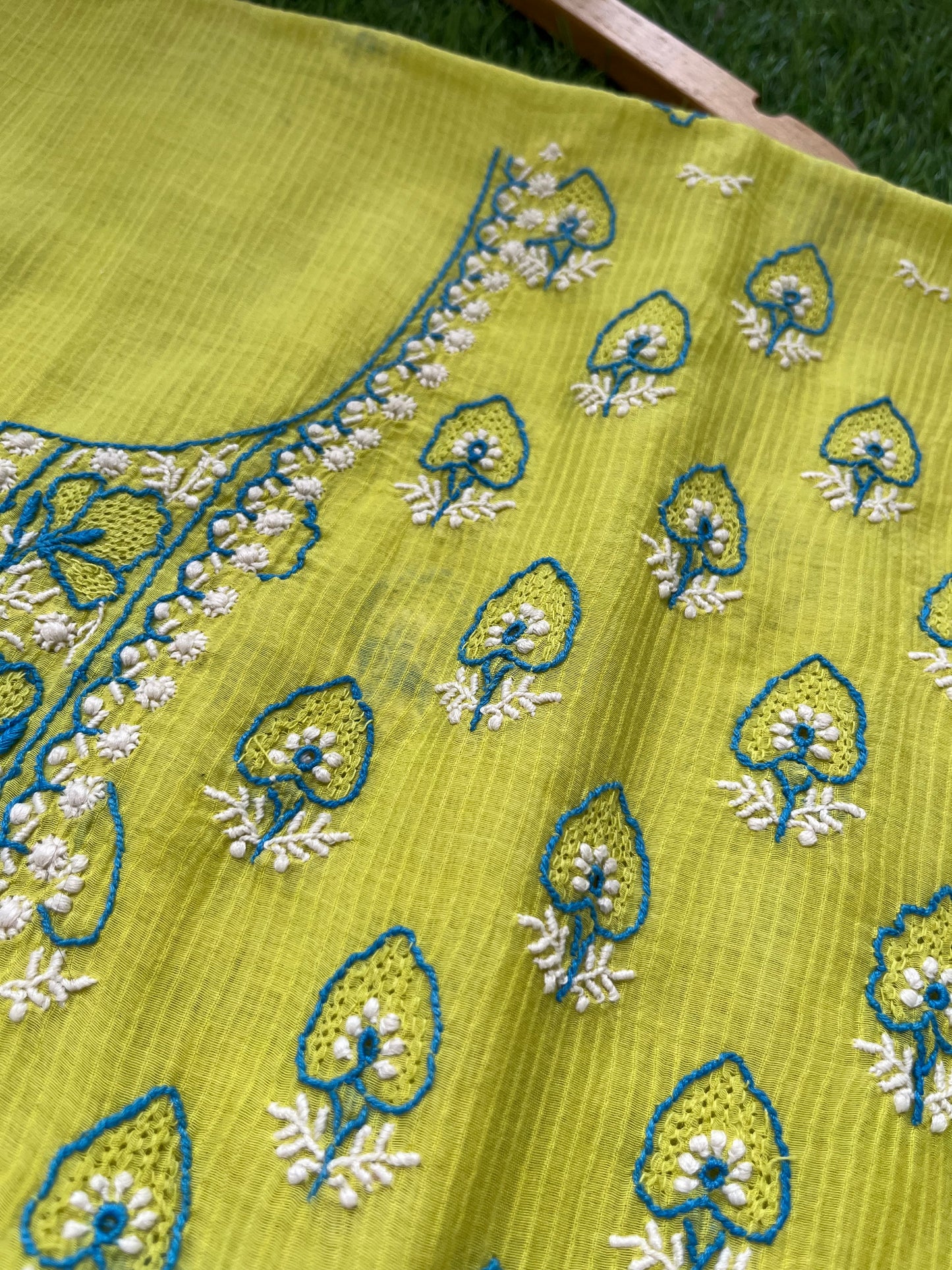 Chanderi Chikankari Kurta Dupatta