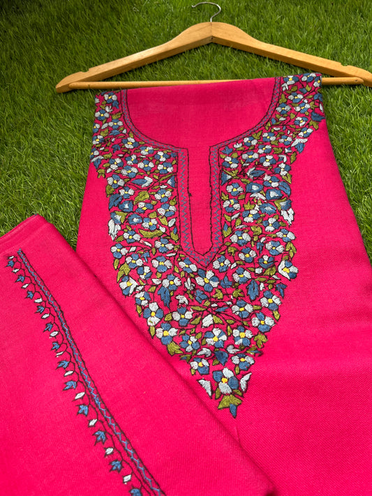 Woollen hand embroidered suit