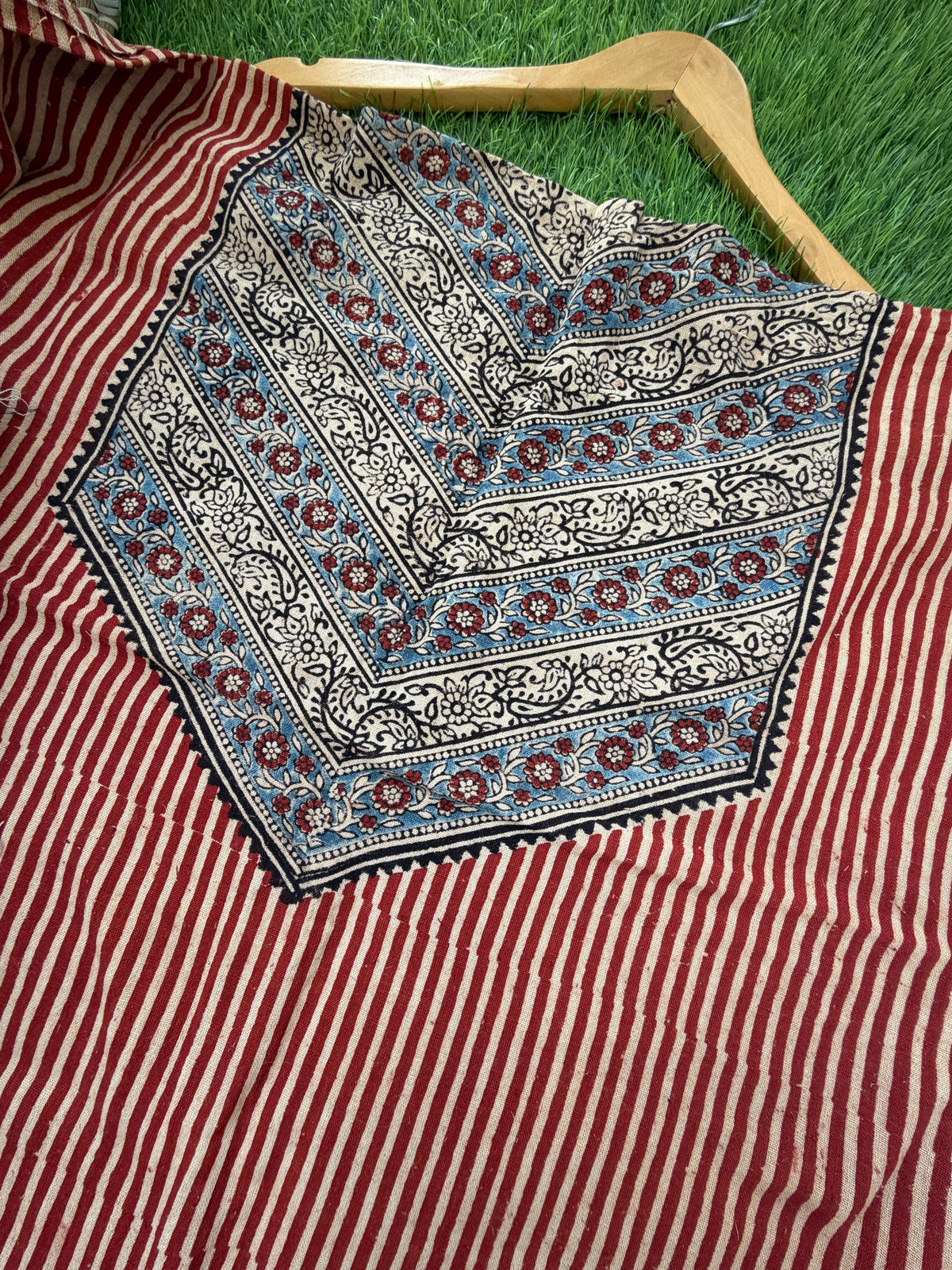 Kala cotton Ajrakh Kurta and dupatta