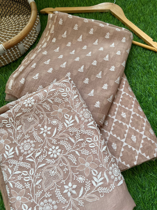 Jaamdani kurta bottom dupatta