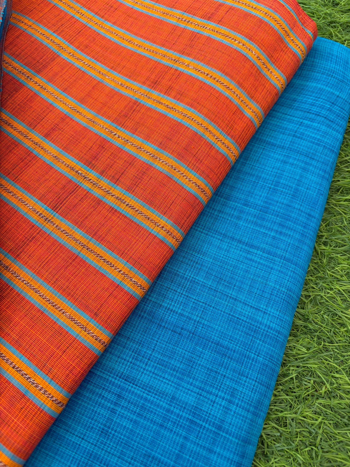 Mangalgiri Cotton 3 pc set - kurta Bottom Dupatta