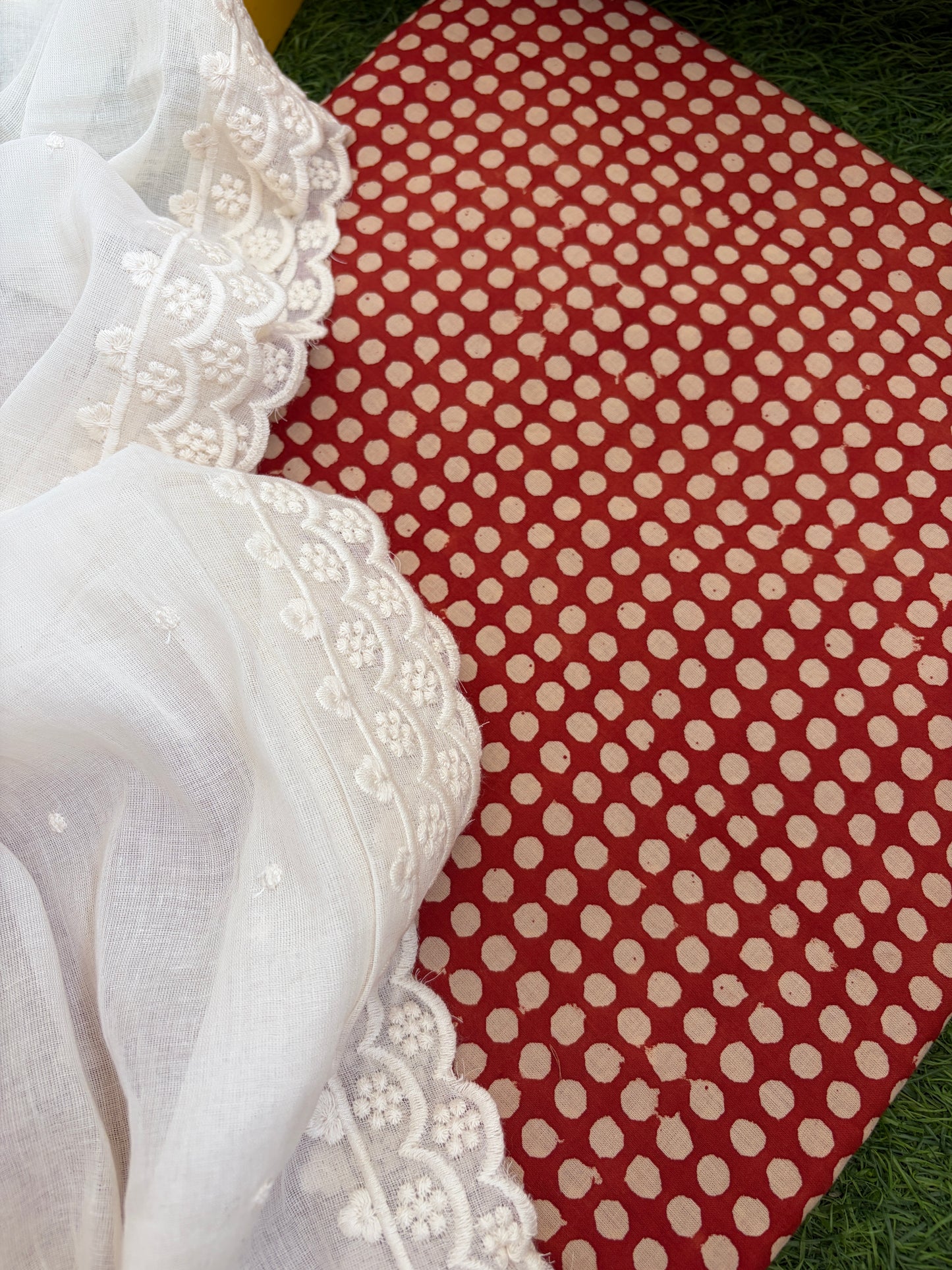Kurta Bottom scalloped Dupatta