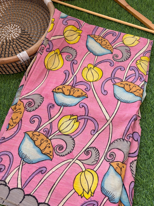 Cotton Kalamkari Fabric (hand painted)