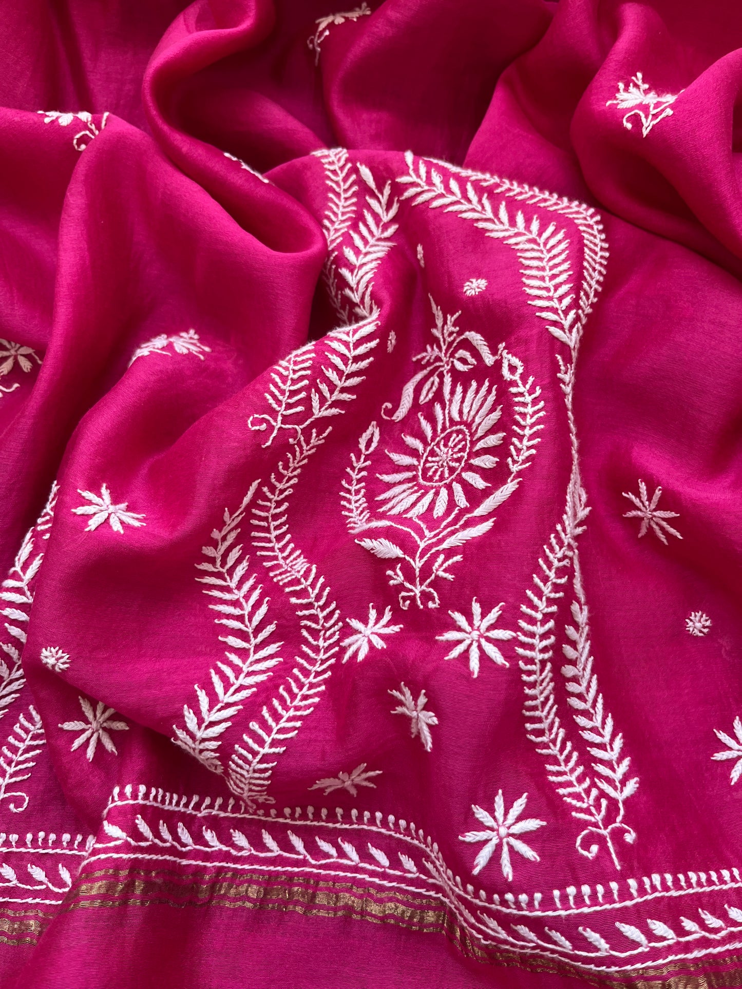 Jaamdani kurta chikankari dupatta