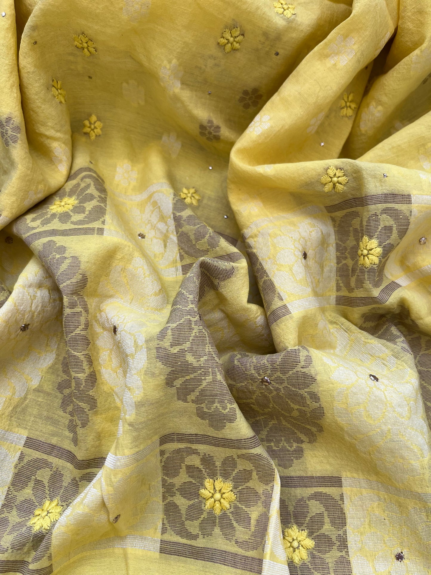 Cotton mercerised ikkat kurta chikankari dupatta