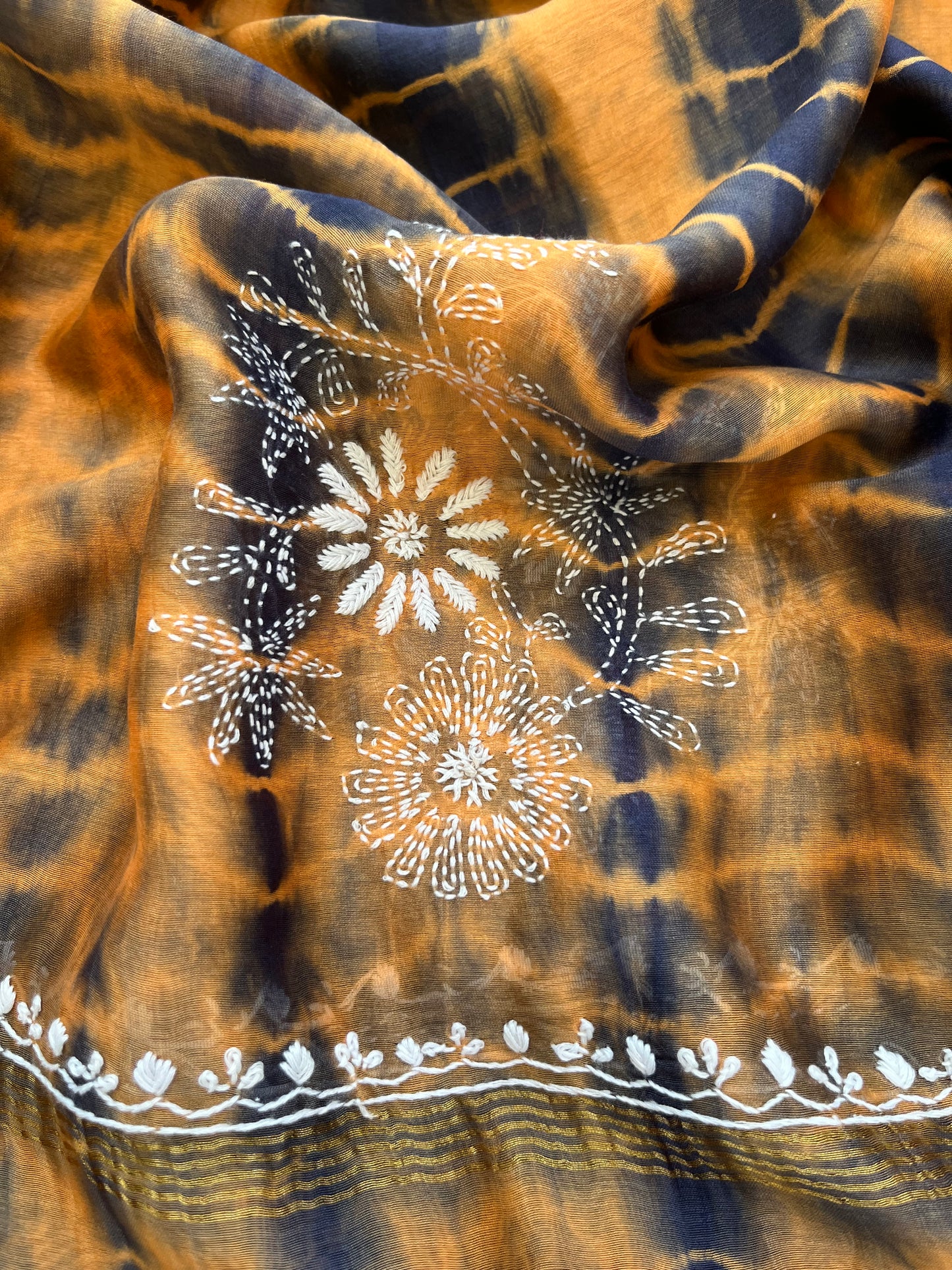 Handwoven Cotton kurta fabric chanderi dupatta