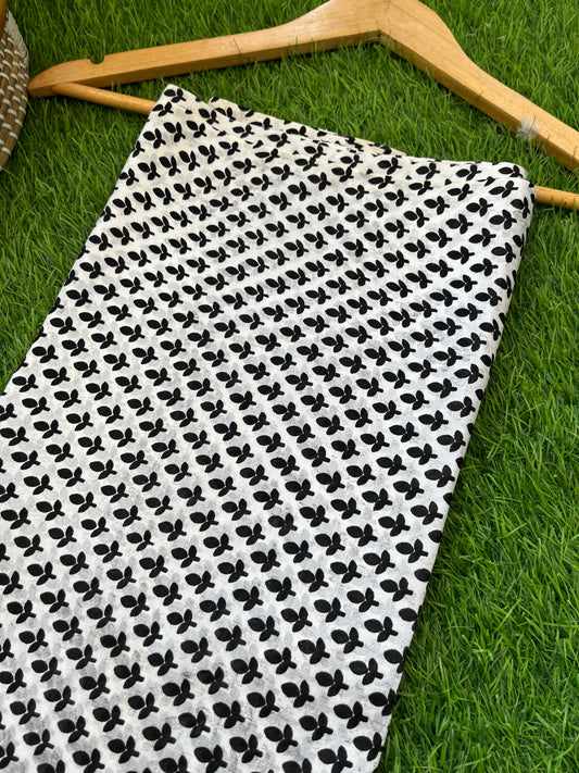 Silk Block print fabric