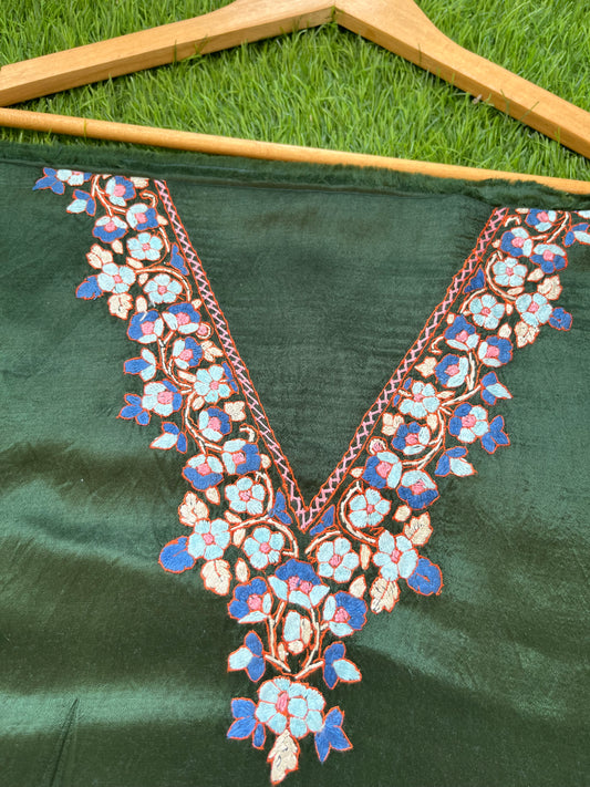 Mashru Silk kashmiri work kurta