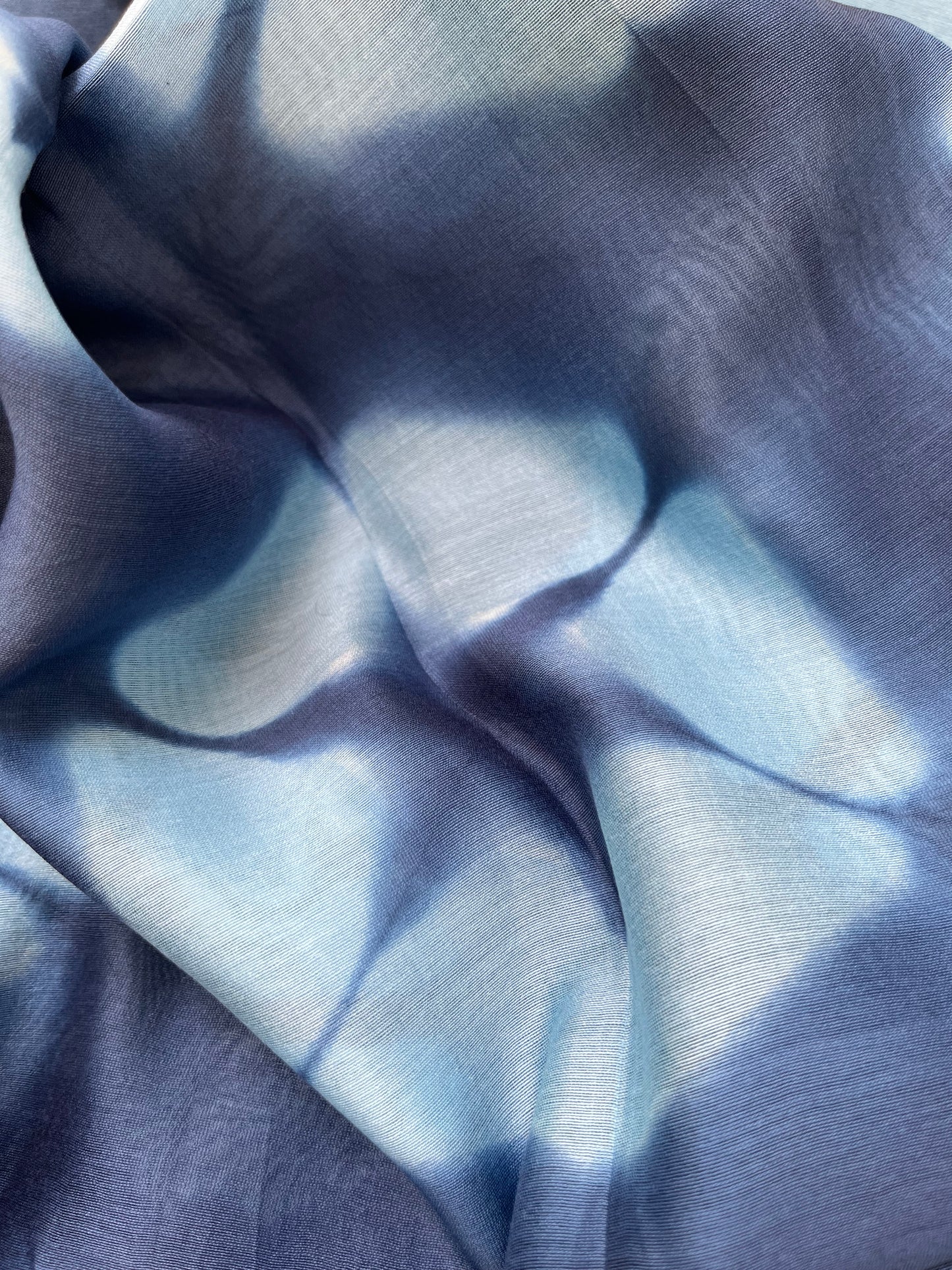 Chanderi Clamp Dye dupatta with plain fabric