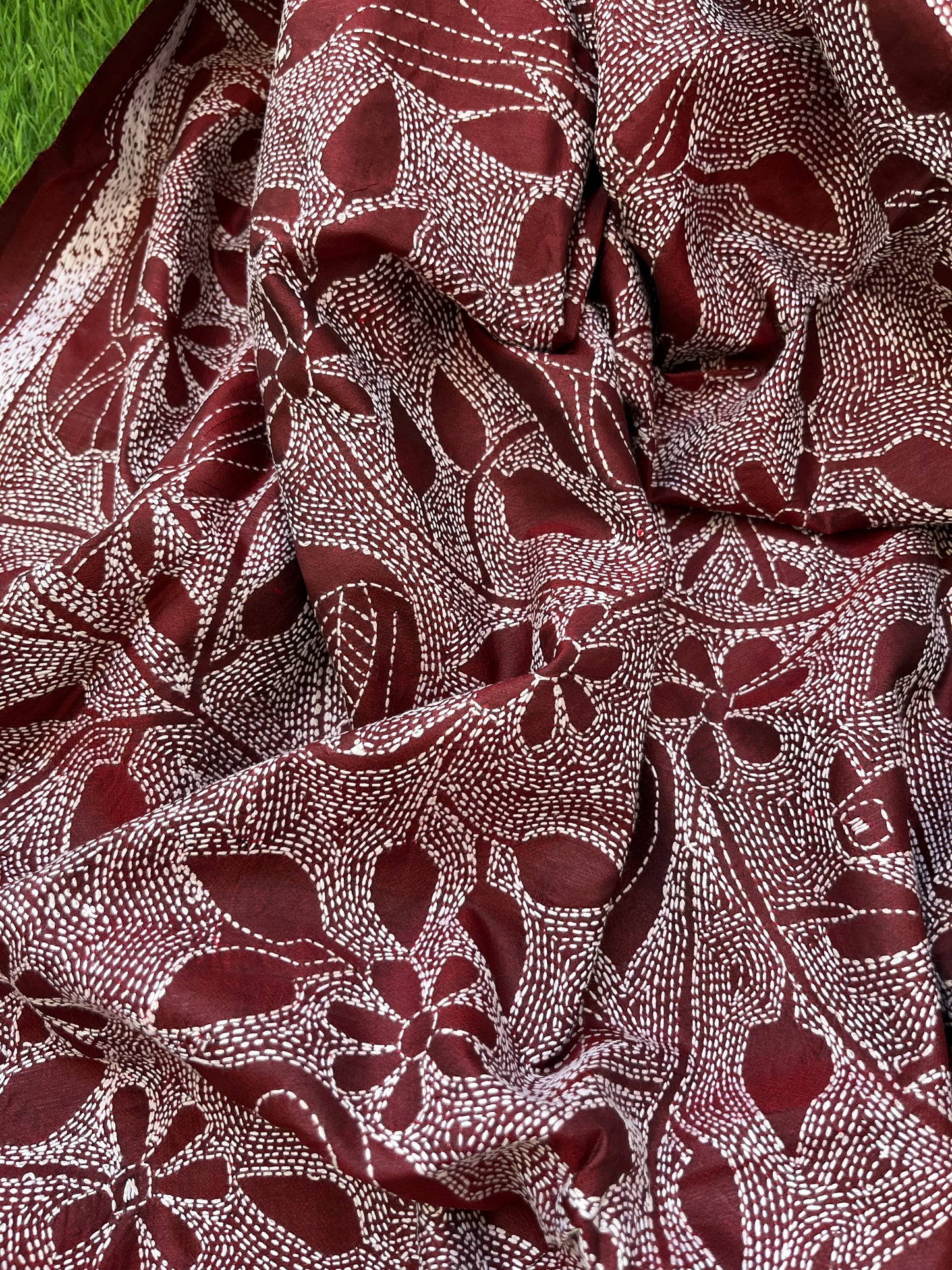 Silk Kantha Dupatta