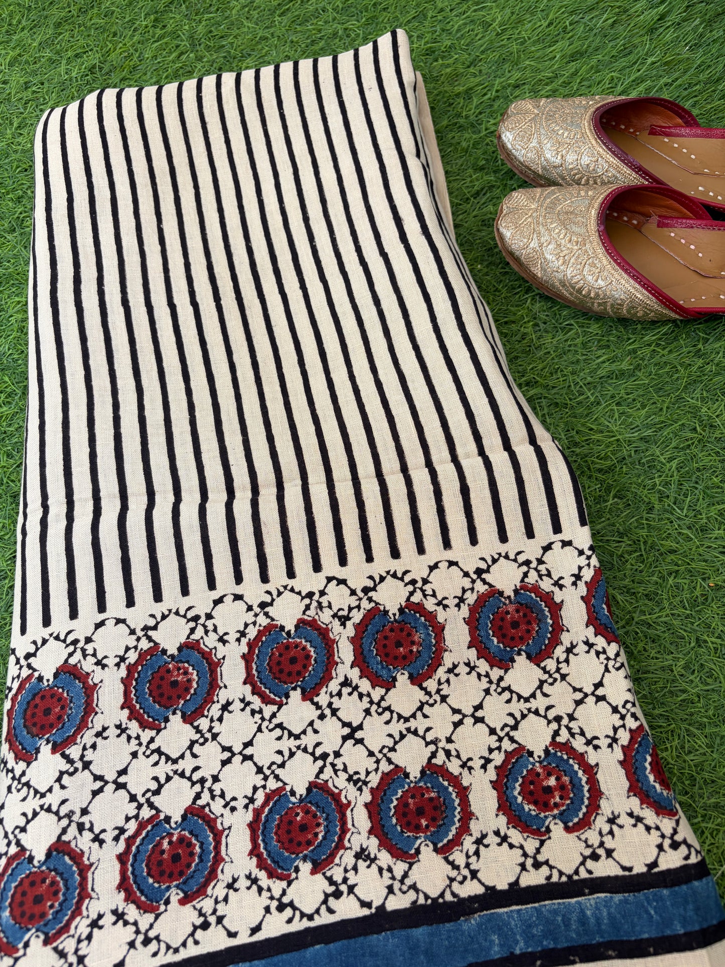 Linen Ajrakh Kurta