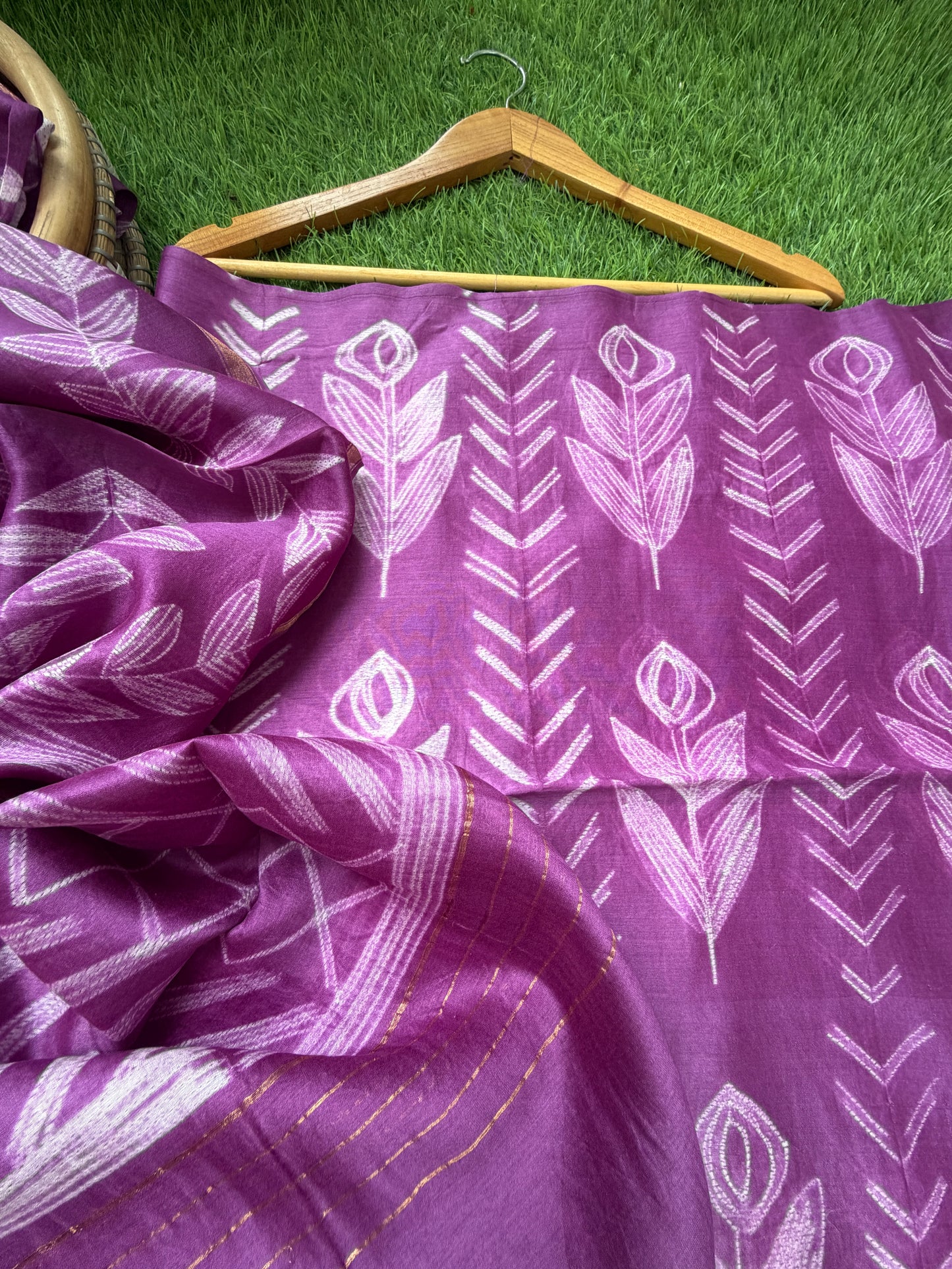 Chanderi Shibori kurta dupatta