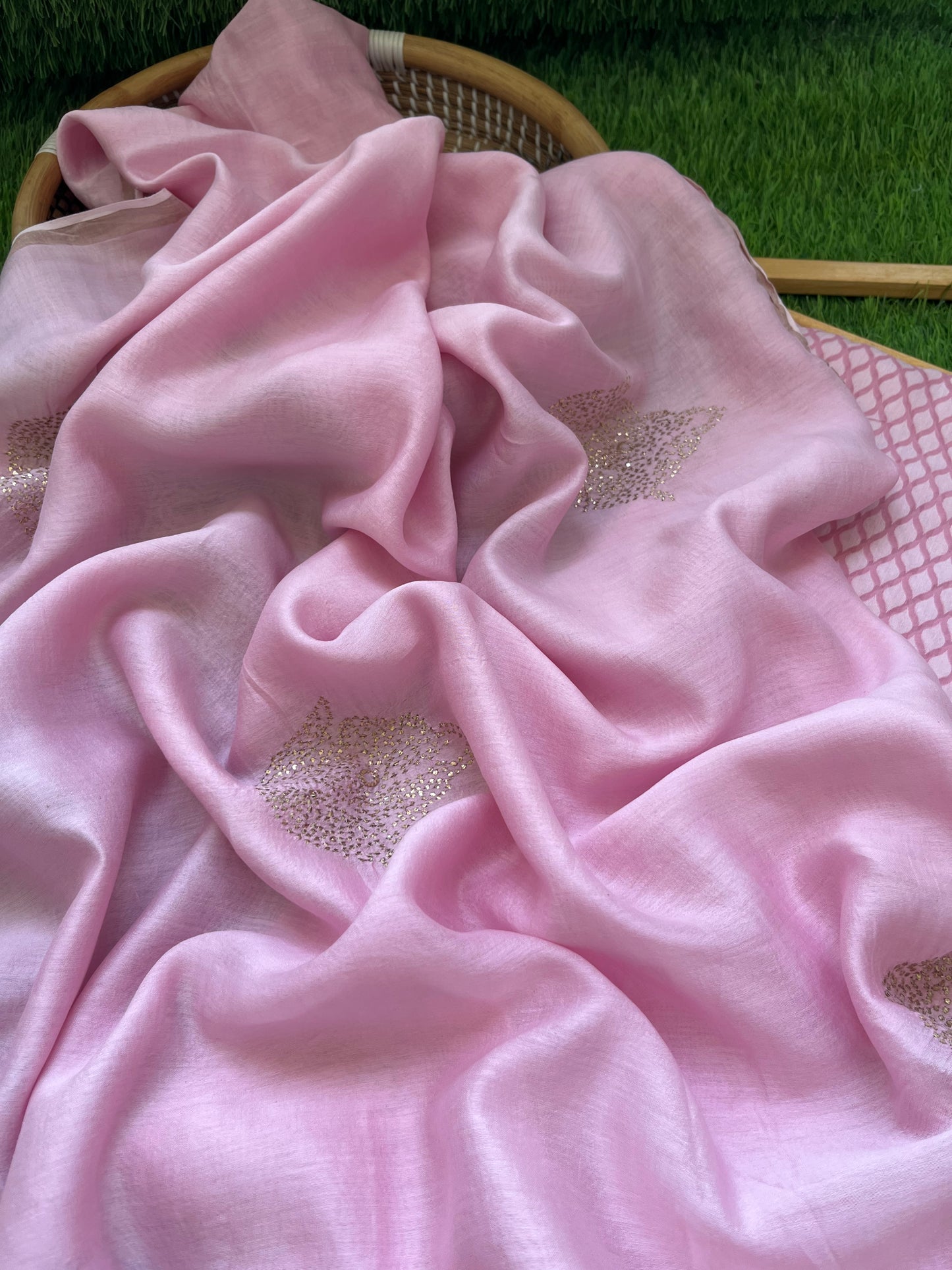 Jaamdani kurta mukaish dupatta