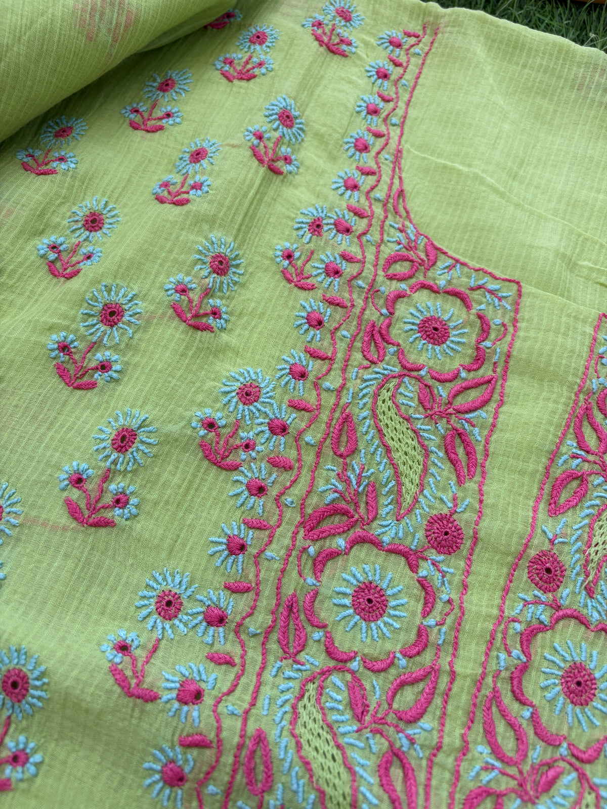 Chanderi Chikankari Kurta Dupatta