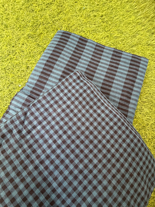 Khadi Cotton checks kurta Bottom