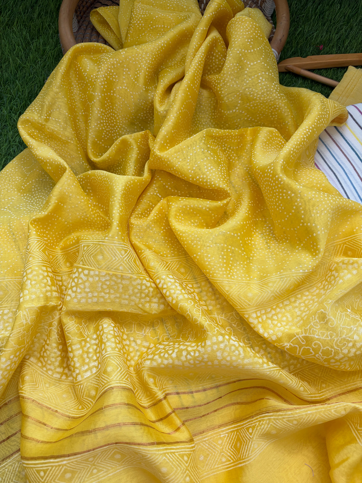 Khadi kurta bottom fabric chanderi dupatta