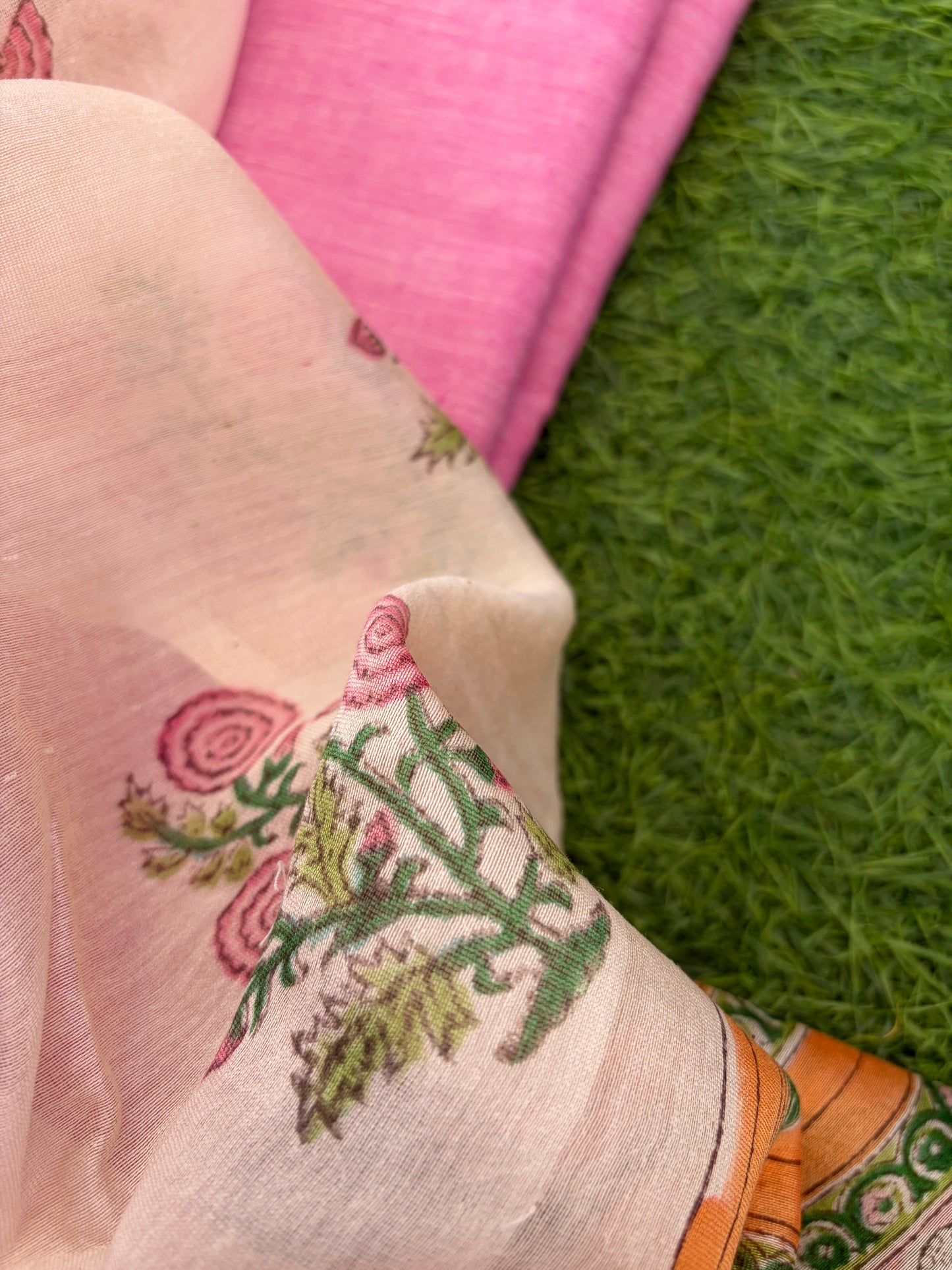 Khadi kurta fabric chanderi dupatta