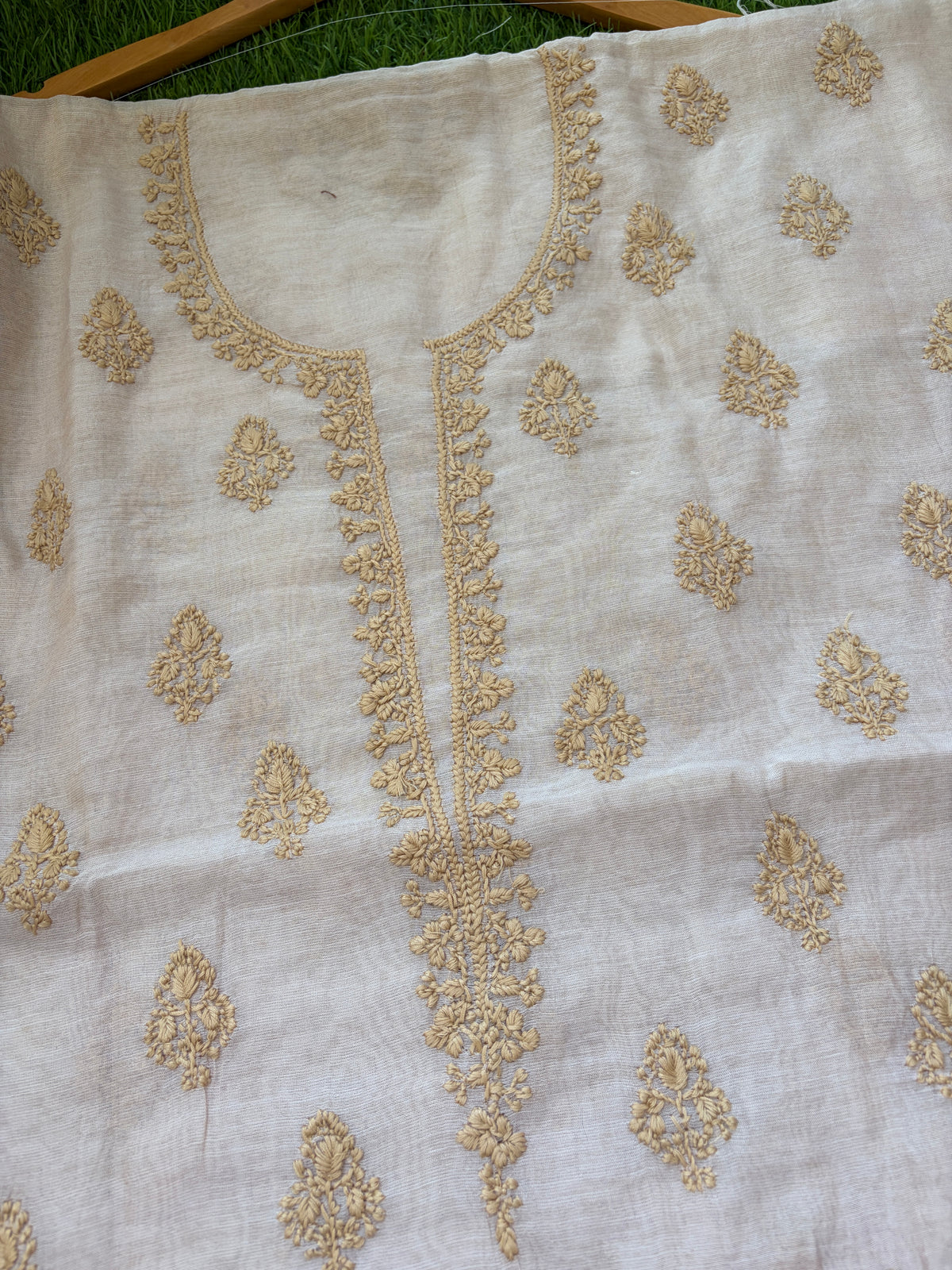 Chikankari chanderi Kurta
