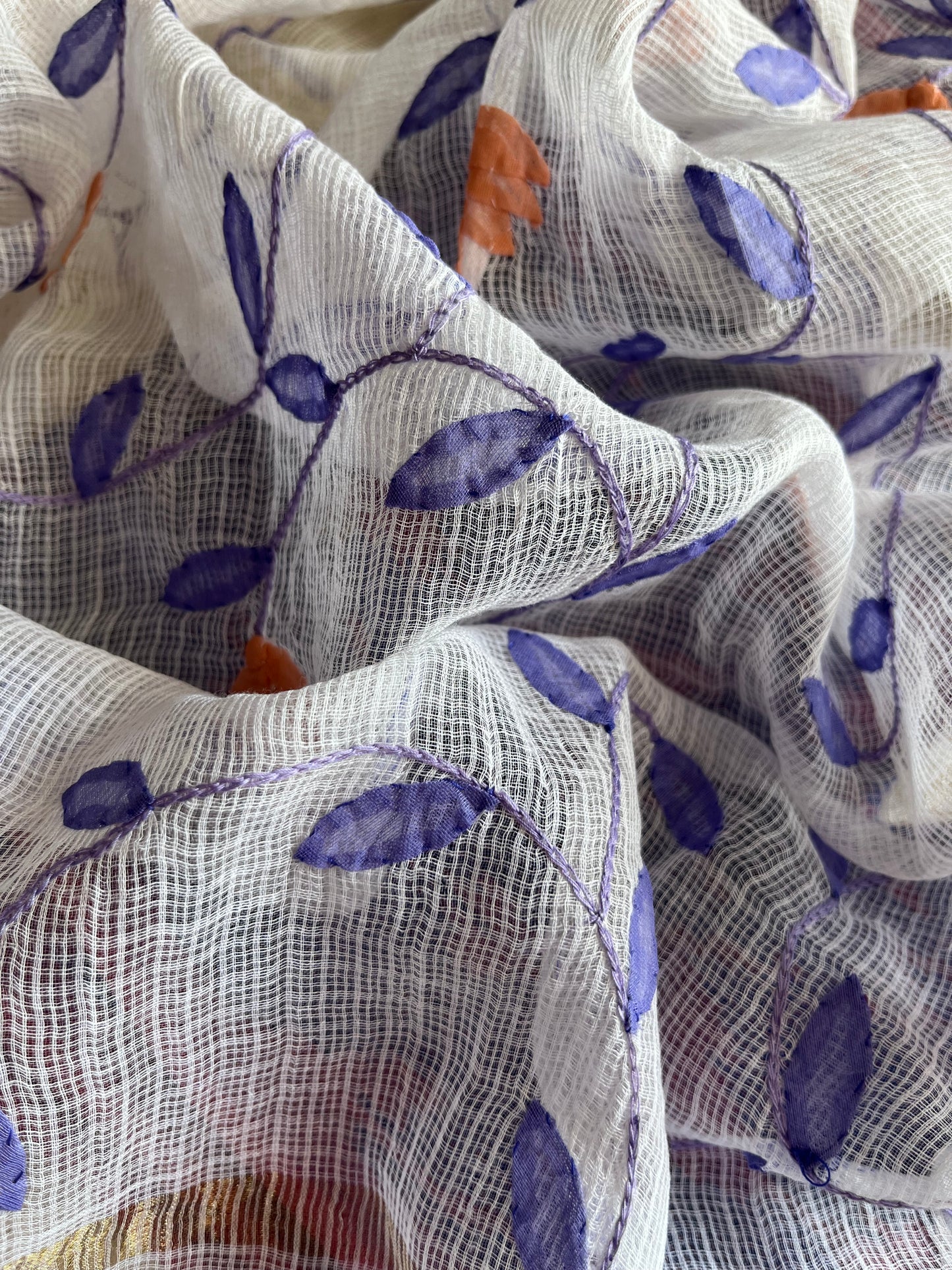 Cotton ikkat kurta bottom chikankari dupatta
